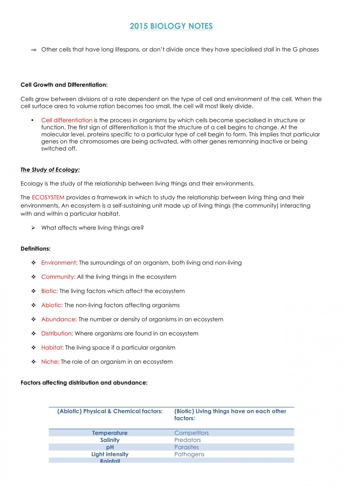 Patterns In Nature & A Local Ecosystem Complete Notes - Page 18