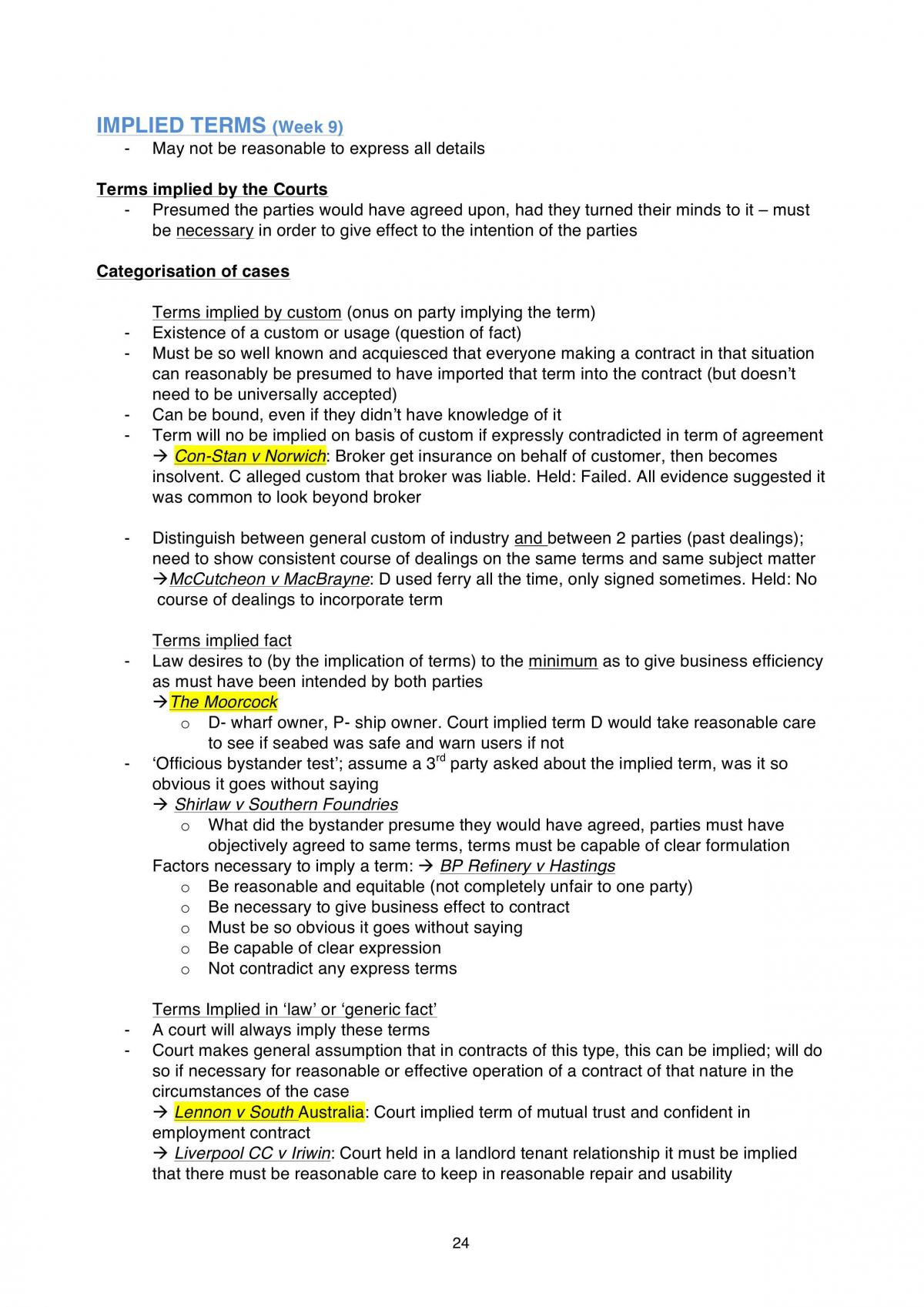 Contract A Exam Notes - Page 24