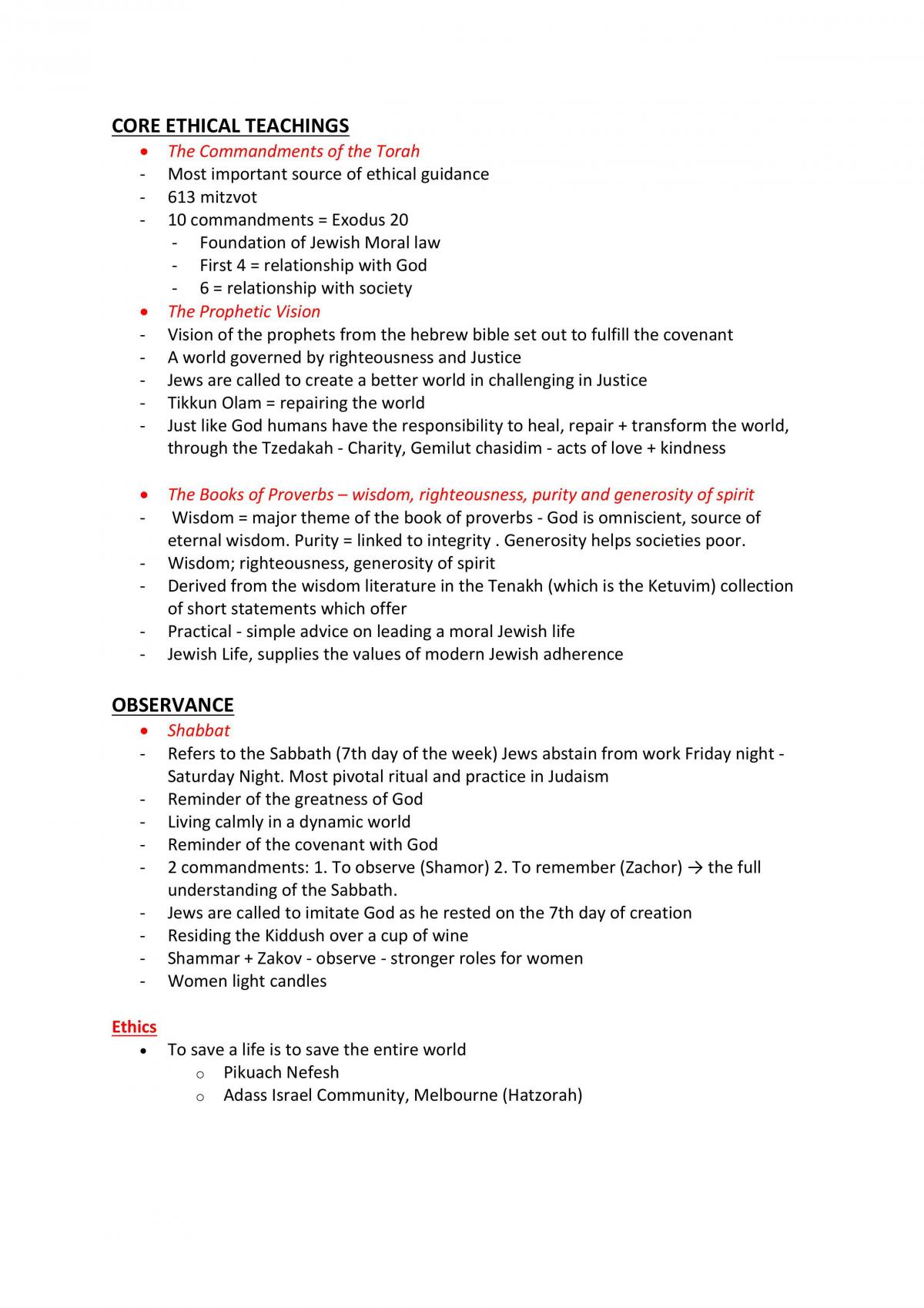 Studies of Religion Notes - Prelim Notes - Page 17
