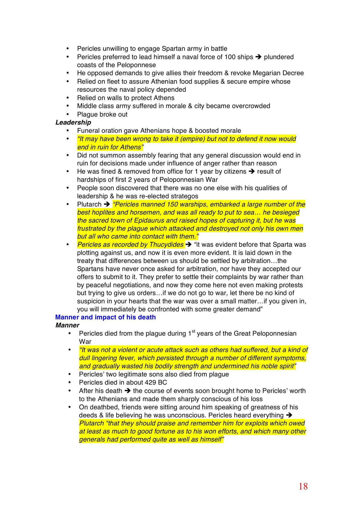 Pericles Complete Personality Study Notes - Page 18
