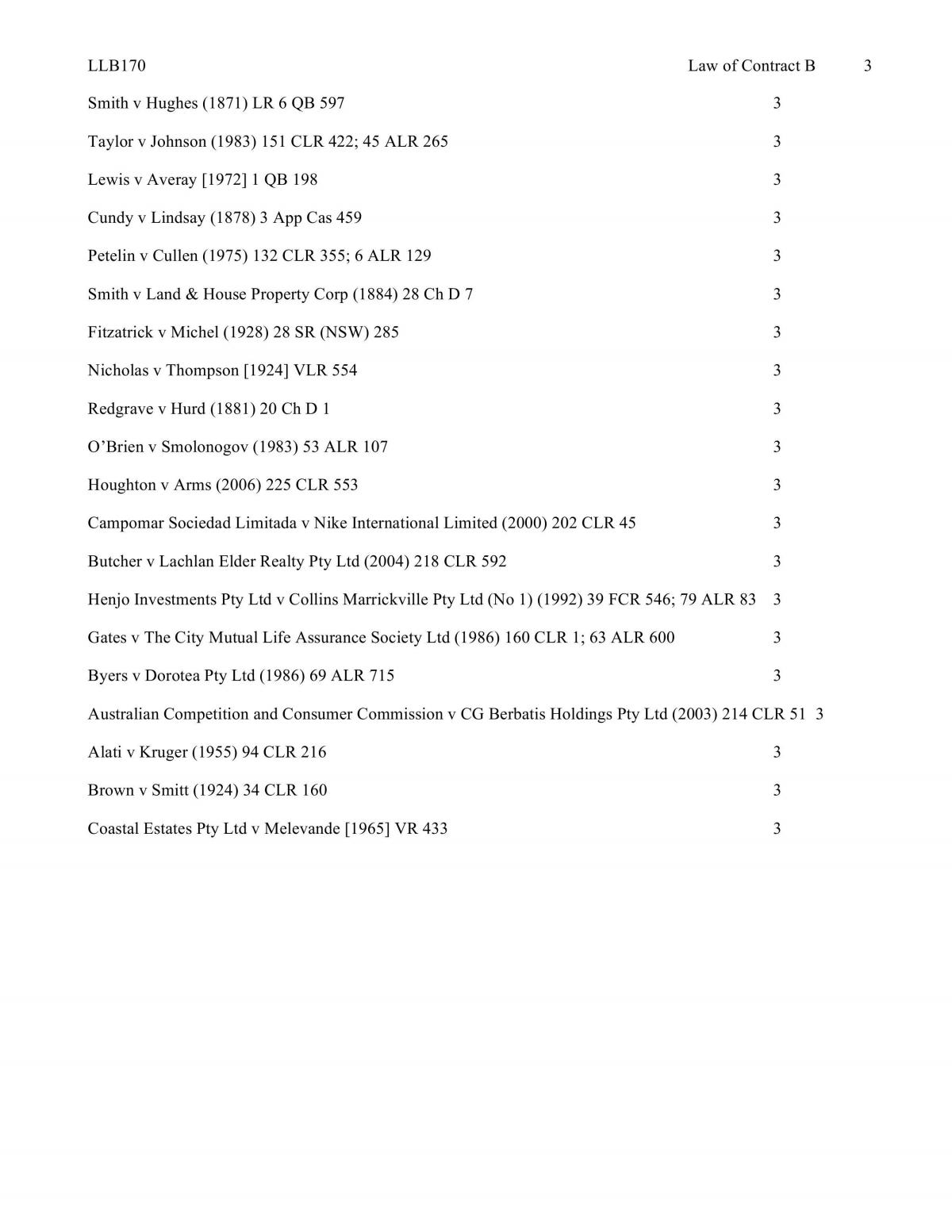 Contract B Case Summaries - Page 3