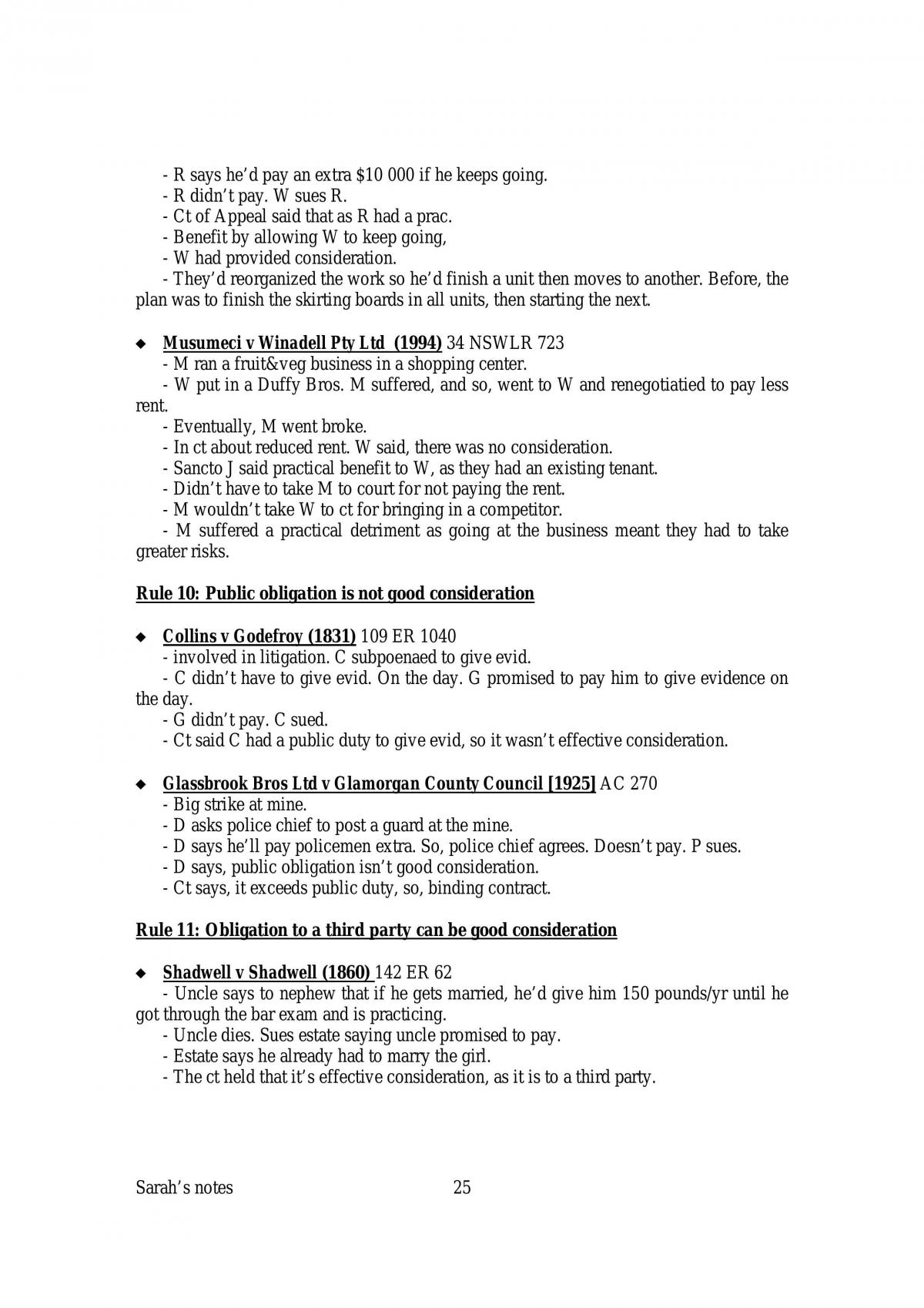 Summary Of The Course Content - Page 25