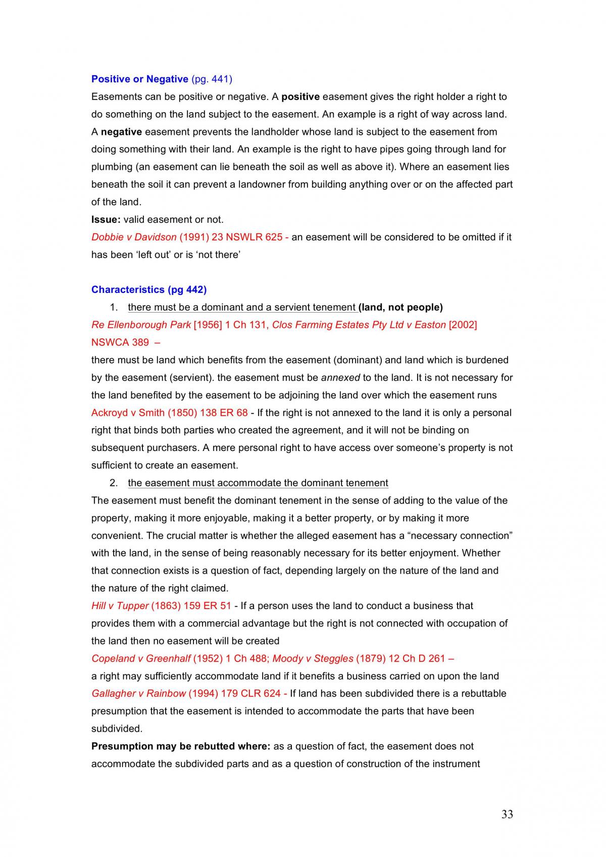 Complete Property Law Notes - Page 33