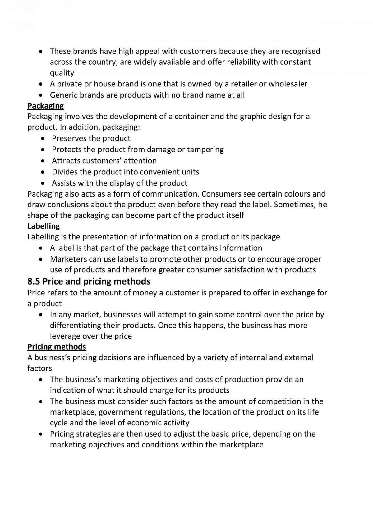 Marketing Study Notes Very Comprehensive Notes - Page 29