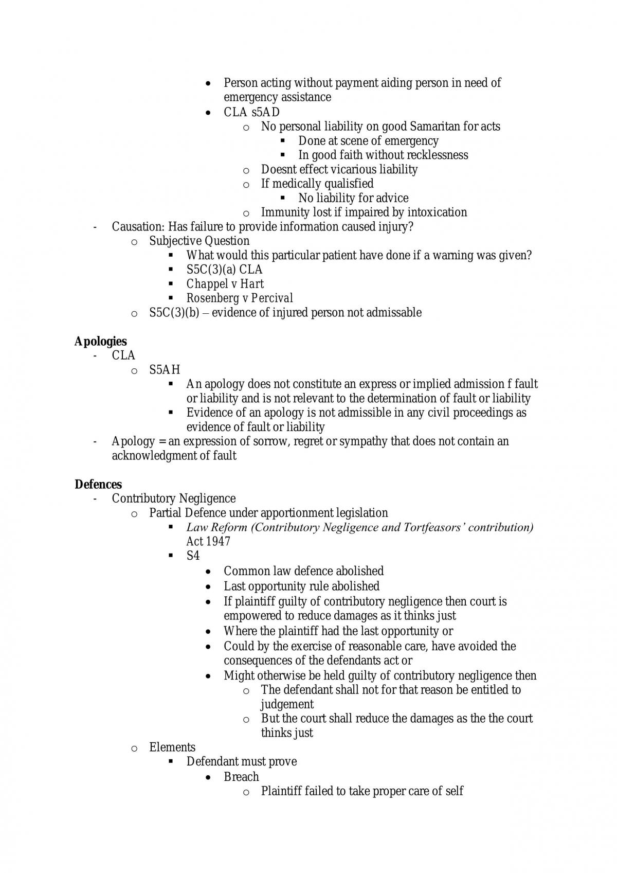 Torts 1 Notes - Page 15