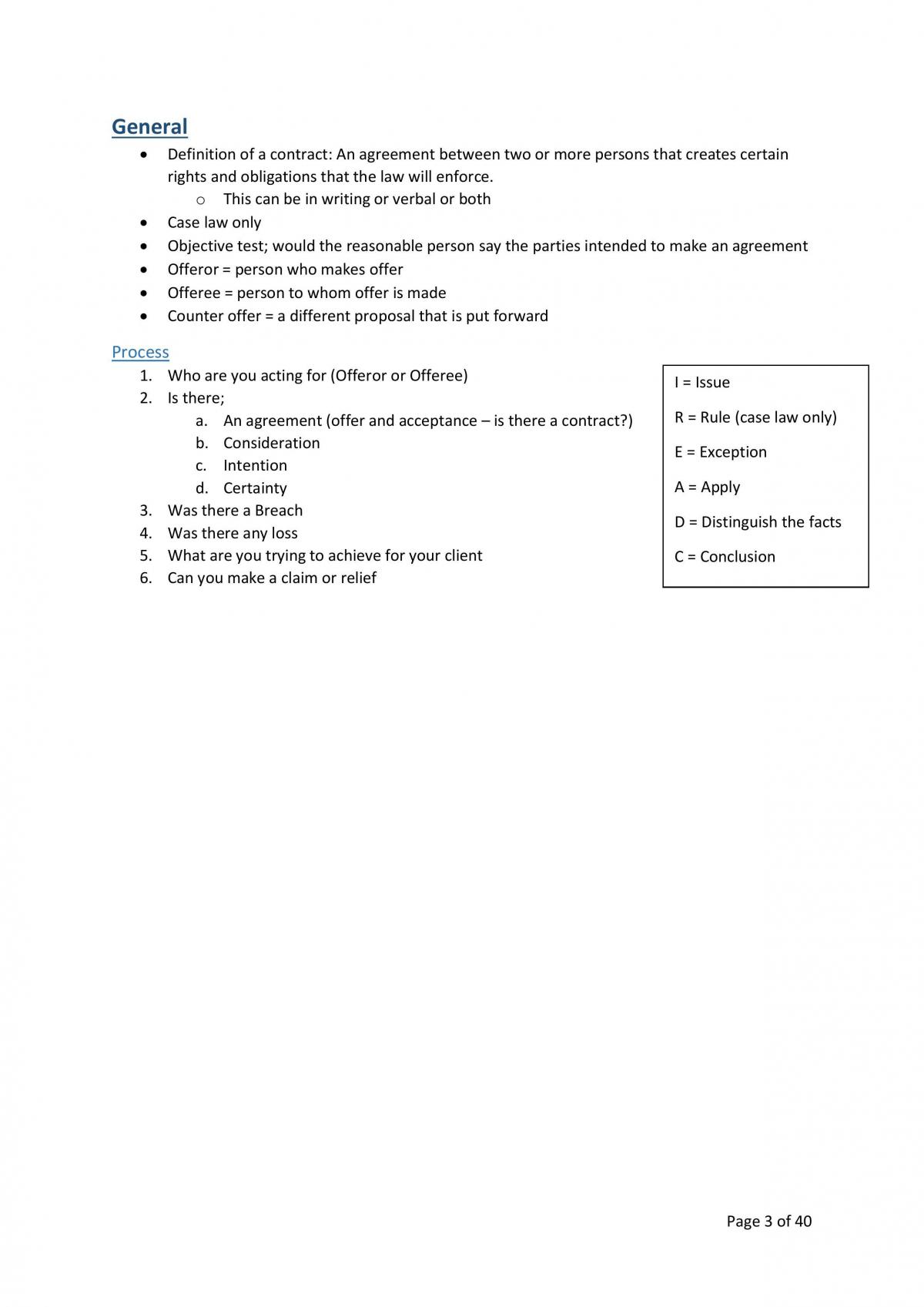 Contract Law A - full notes - Page 3