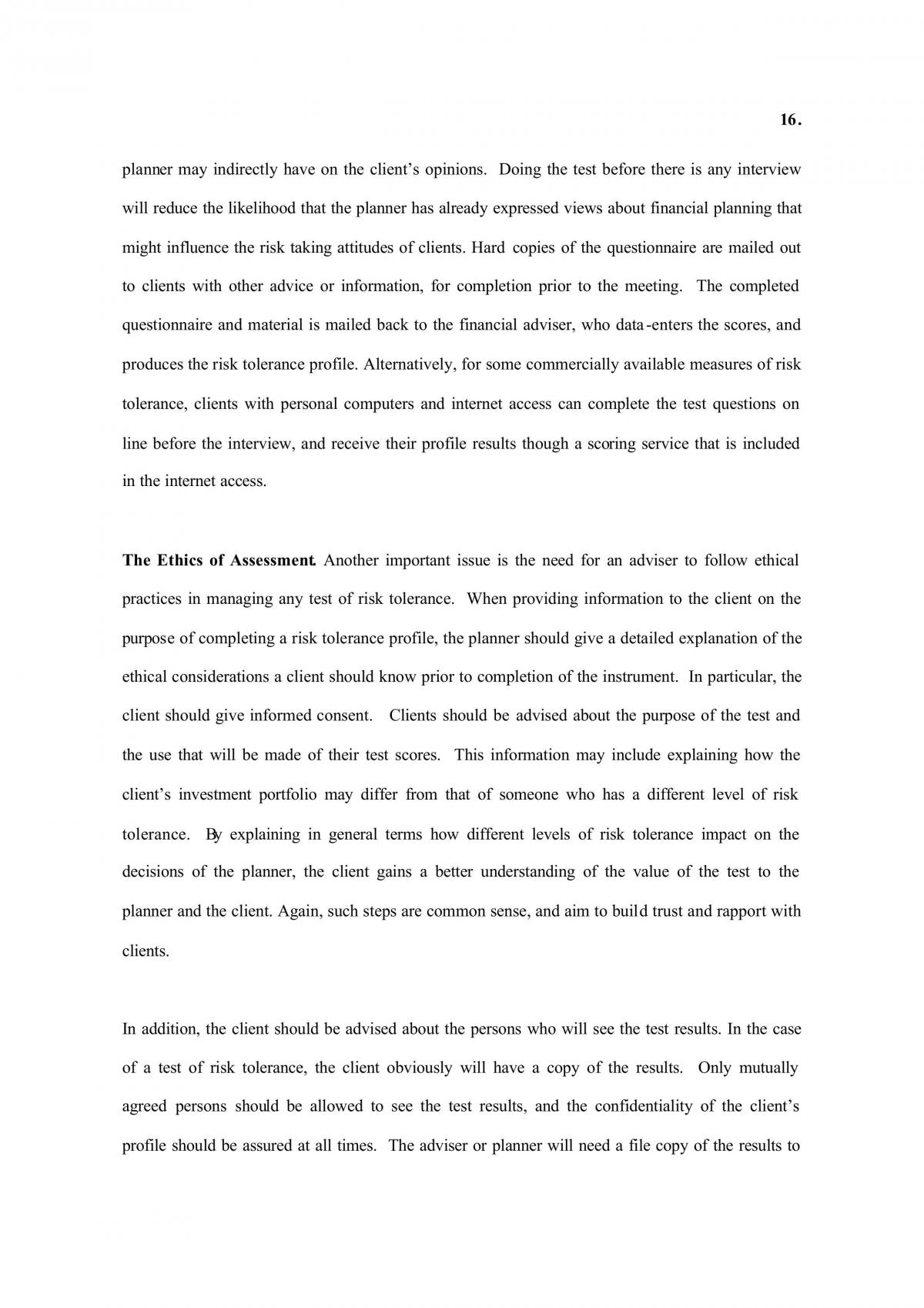 Measuring Risk Tolerance - Page 16