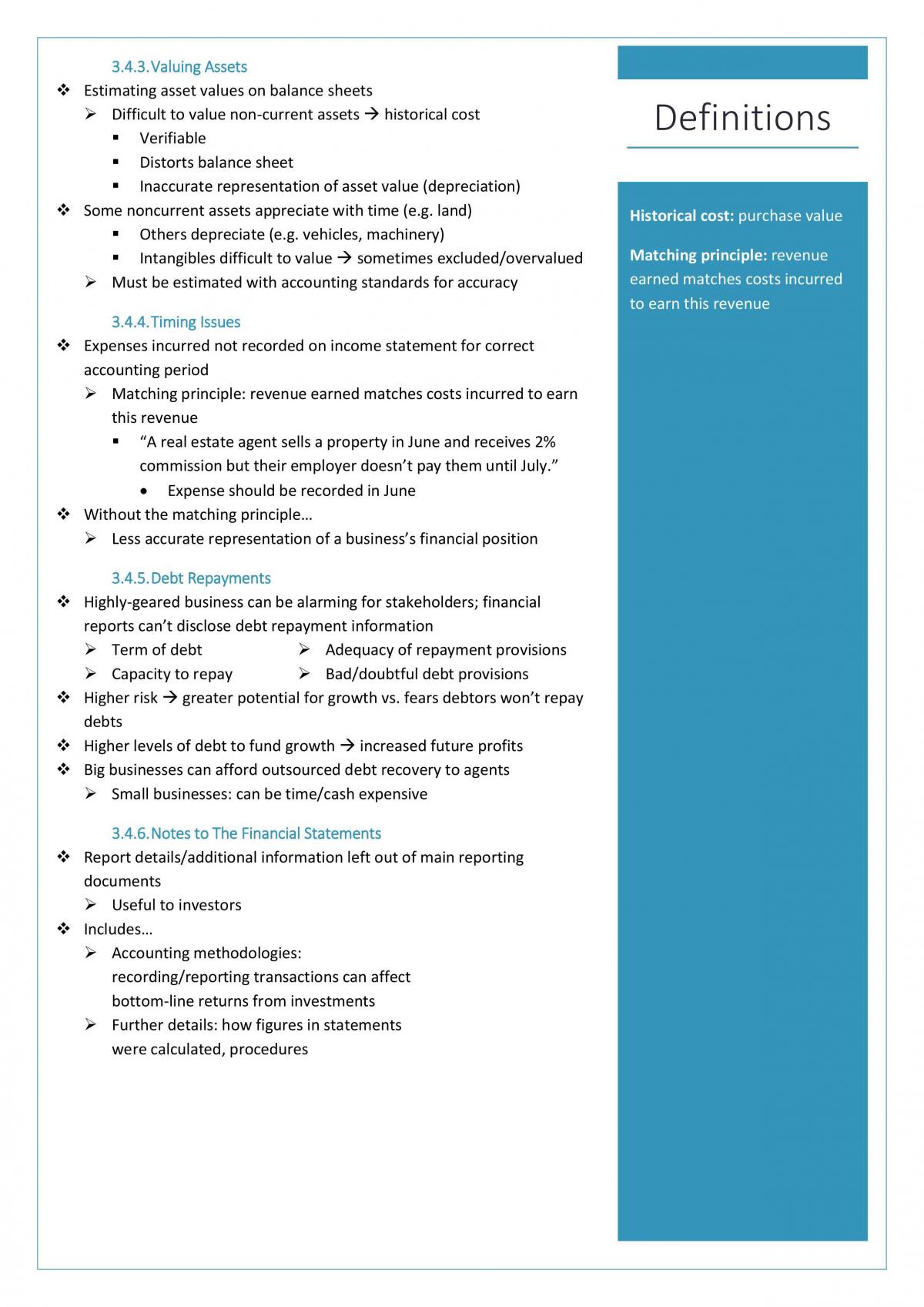 Finance Study Notes with Definitions - Page 18