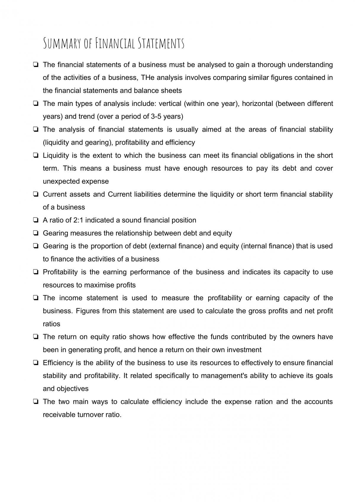 Finance Summary Notes - Page 18