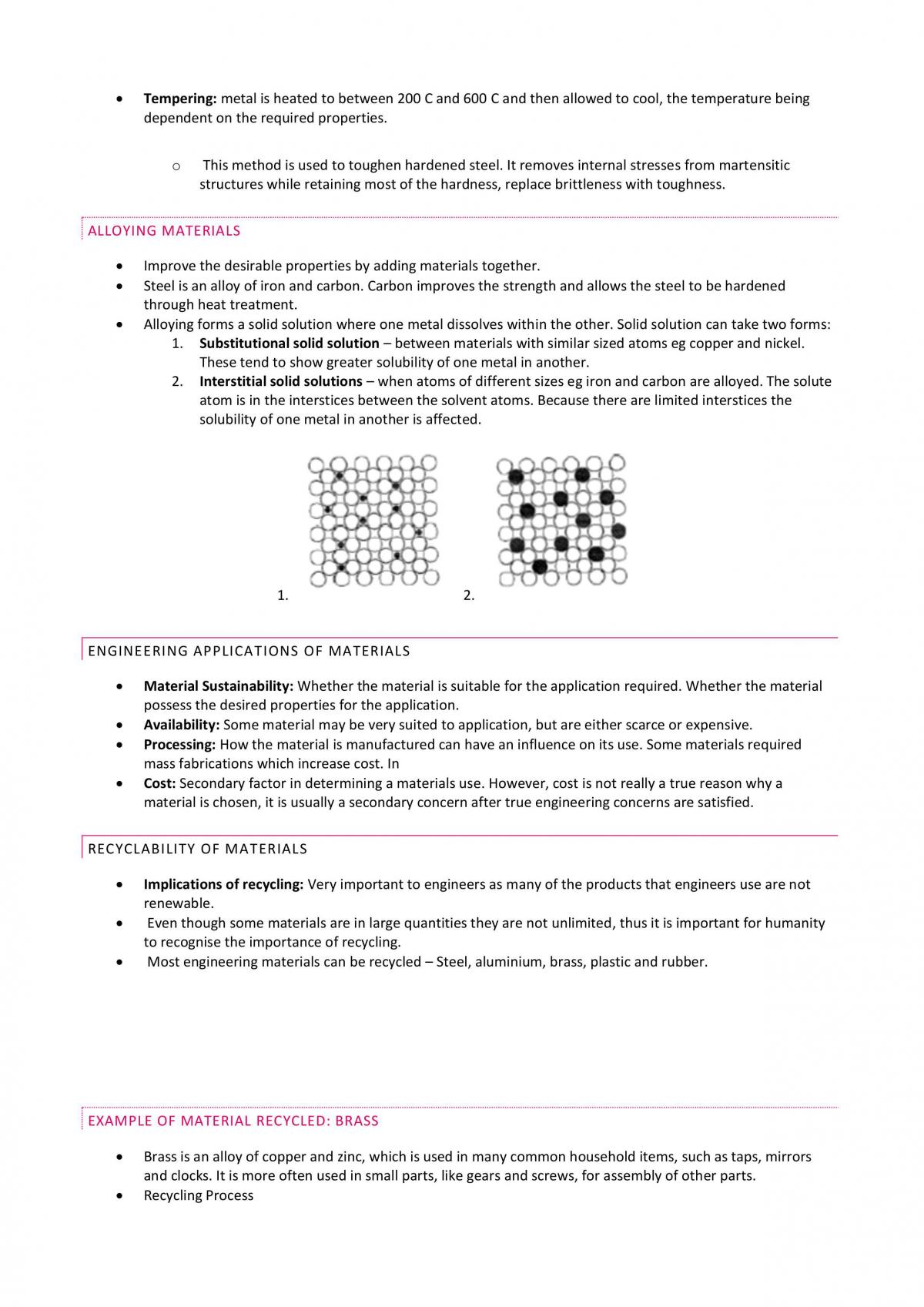 Year 11 Engineering Notes 'Engineering Fundamentals' & 'Engineered Products' - Page 15
