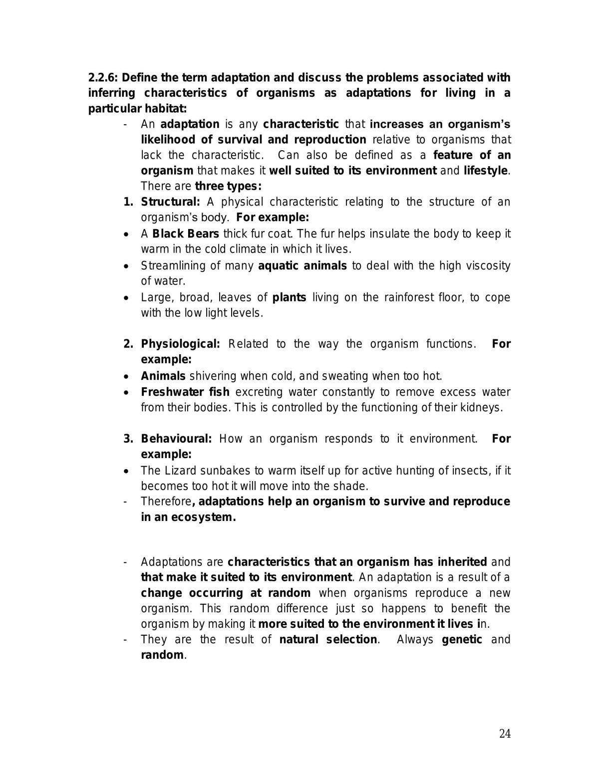 Biology Complete Local Ecosystem Notes - Page 24