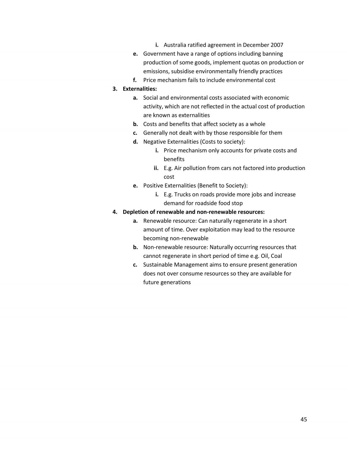 HSC Economics Study Notes - Page 45