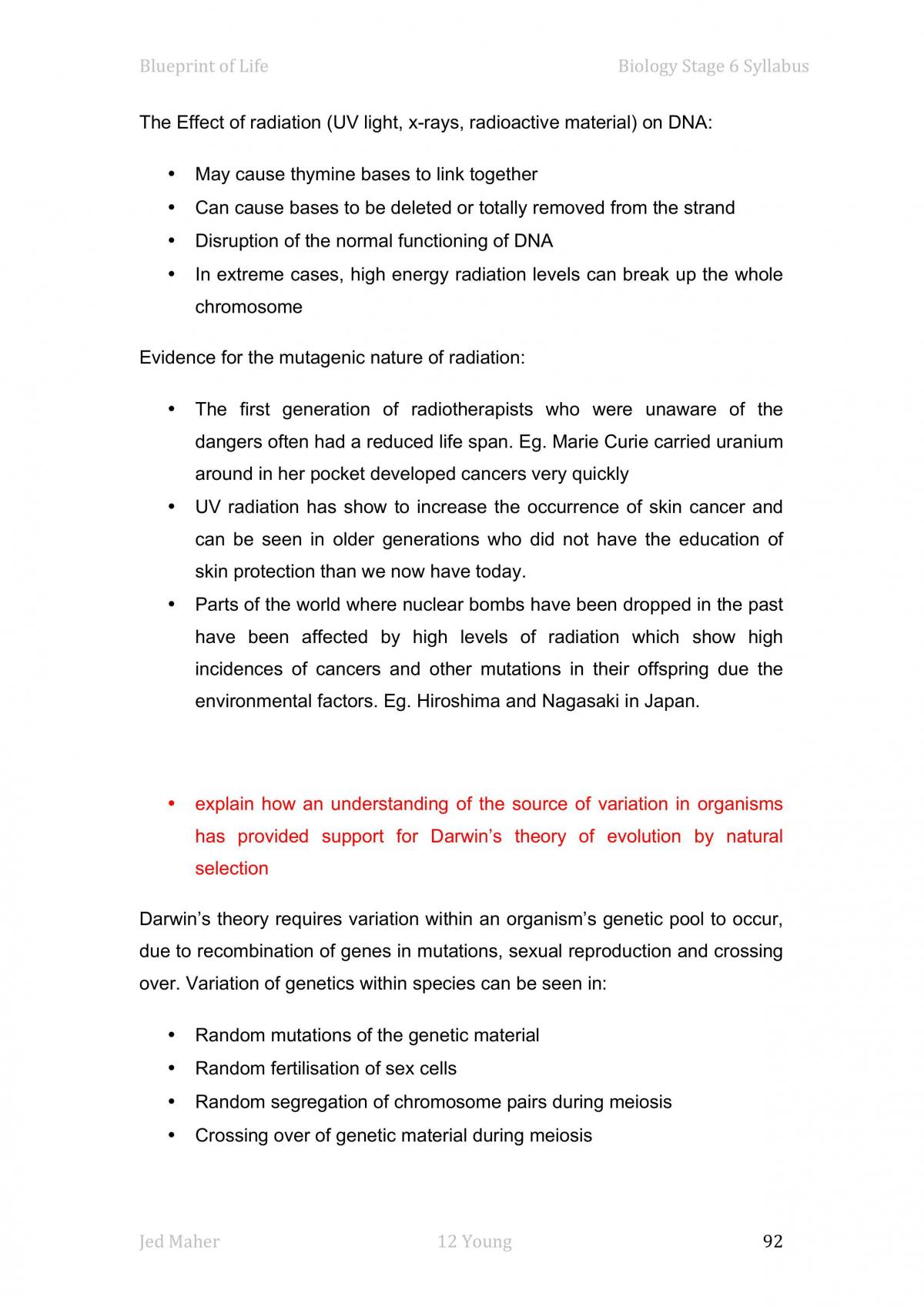 Comprehensive Blueprint of Life Notes - Page 41