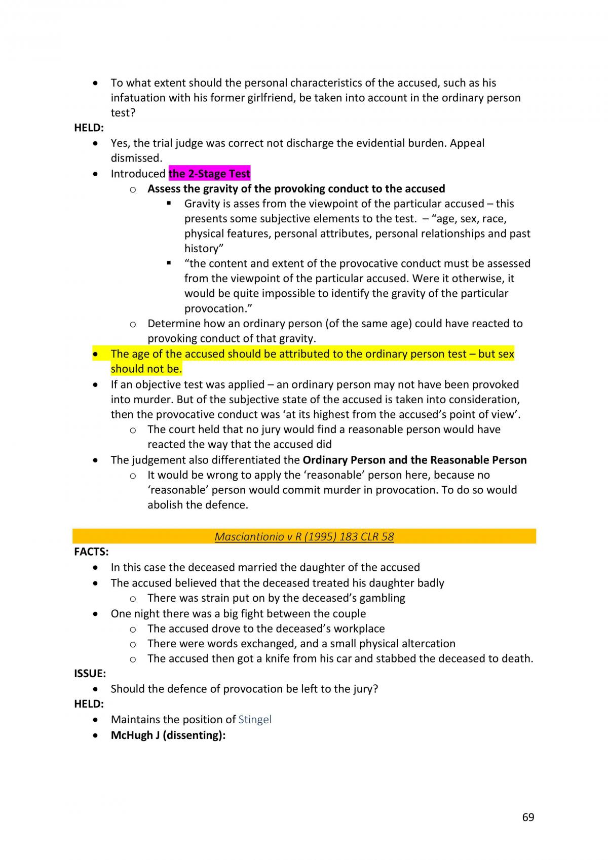 Criminal Law Final Notes – Ready to Print - Page 69