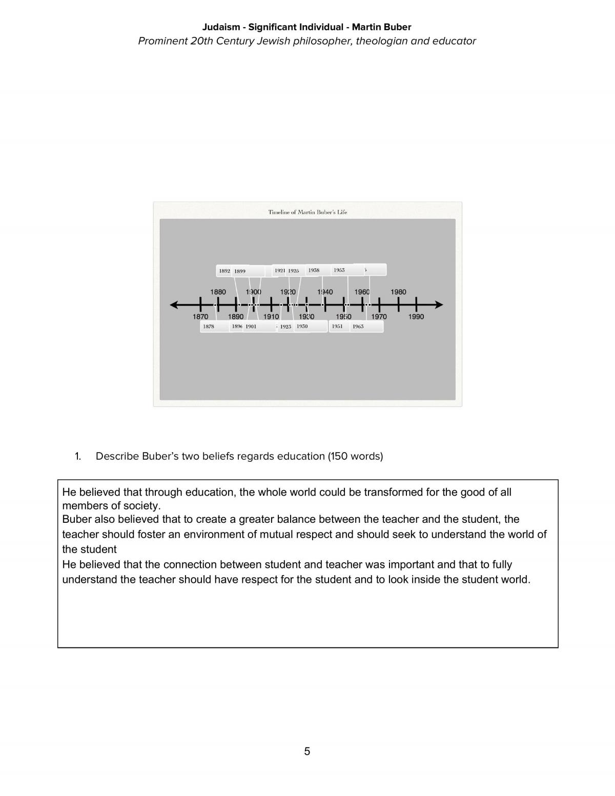 Matrin Buber Notes - Page 5
