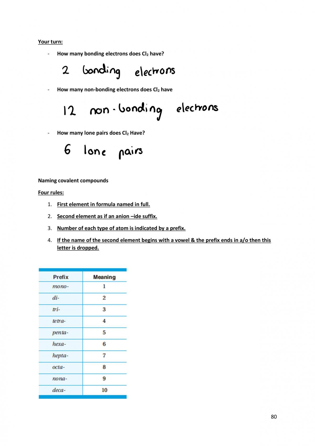 Unit 1 Chemistry Notes - Page 80
