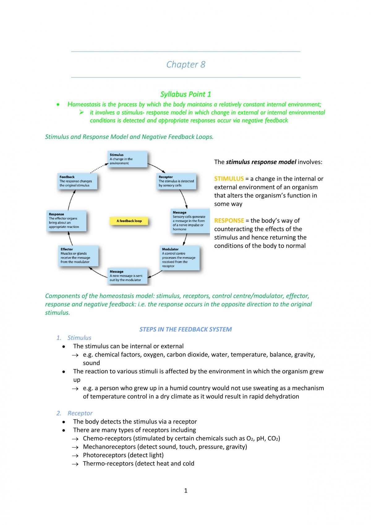 Year 12 Biology Notes (UNIT 4) - Page 5