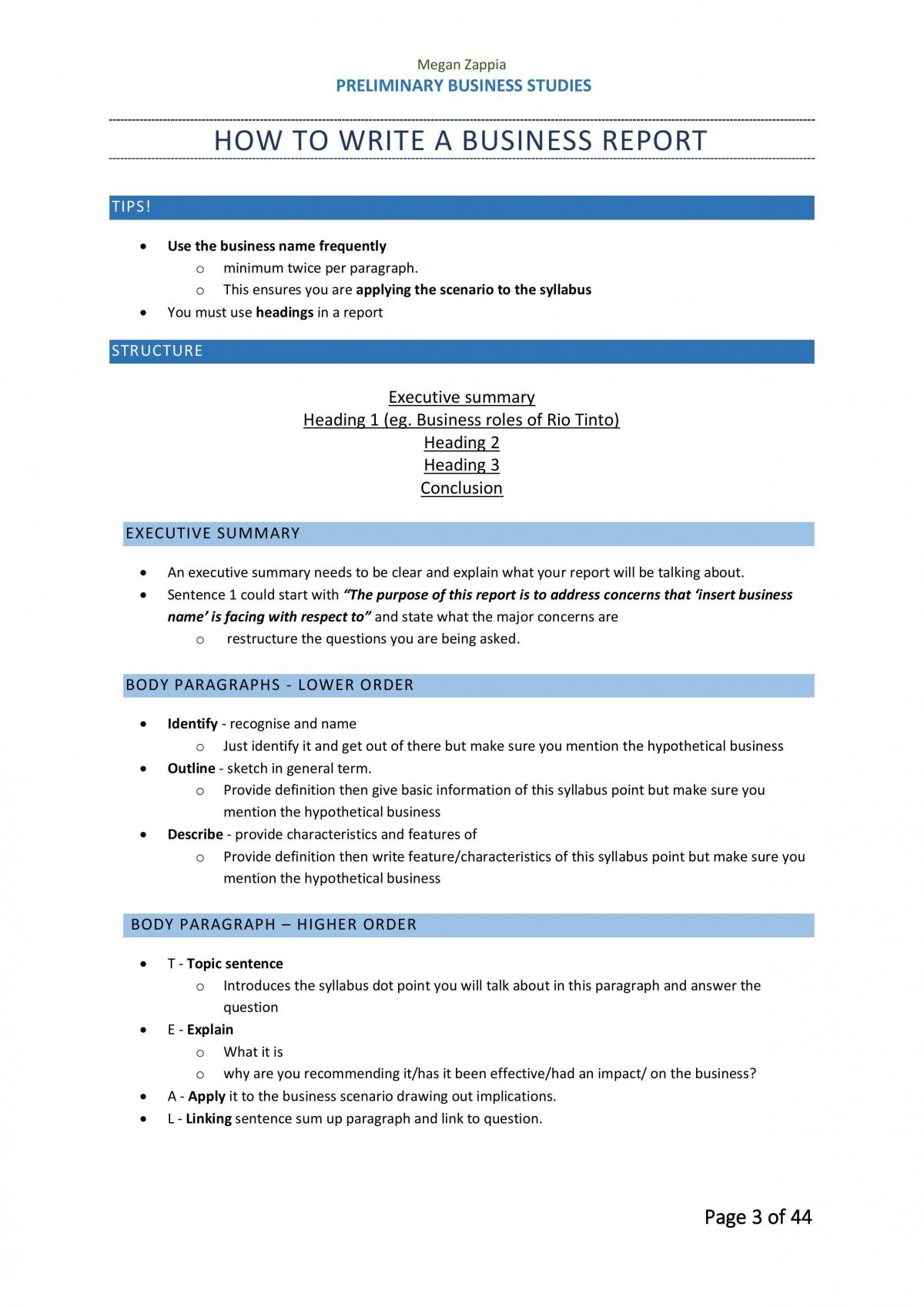 Complete Preliminary Business Studies Notes - Page 4