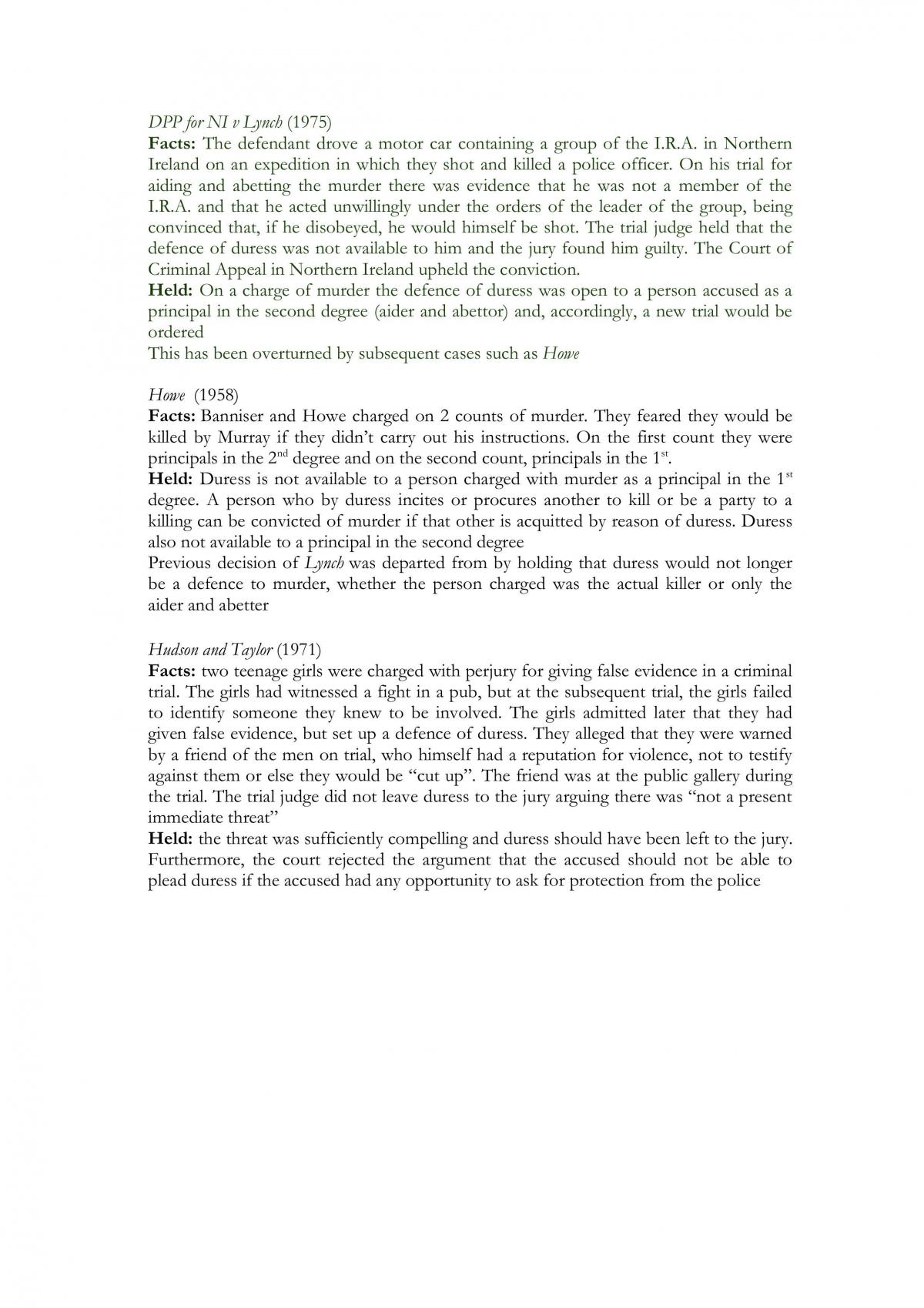 Criminal Law case summaries - Page 34