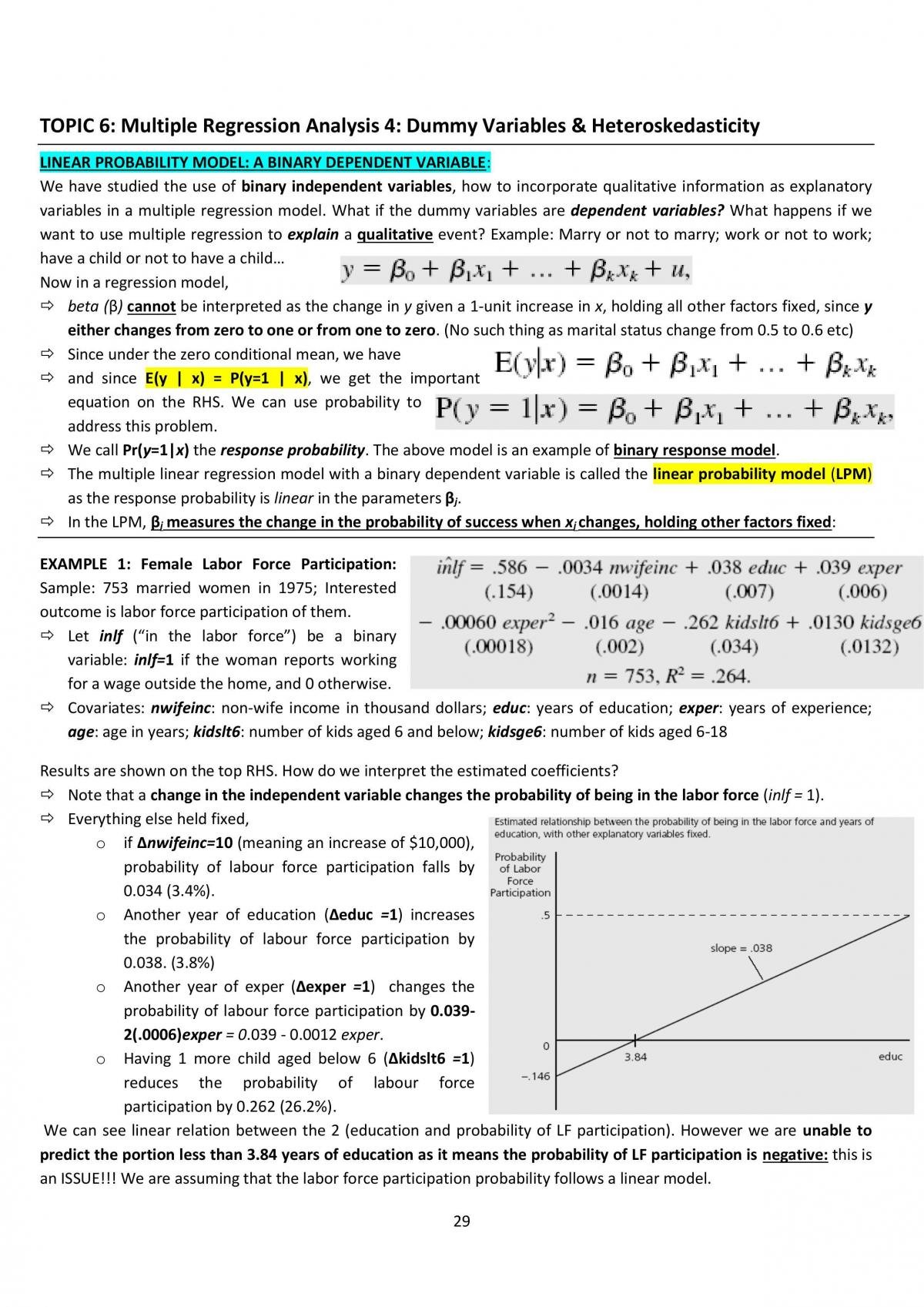 BSE3703 - Econometrics for Business I Notes - Page 29
