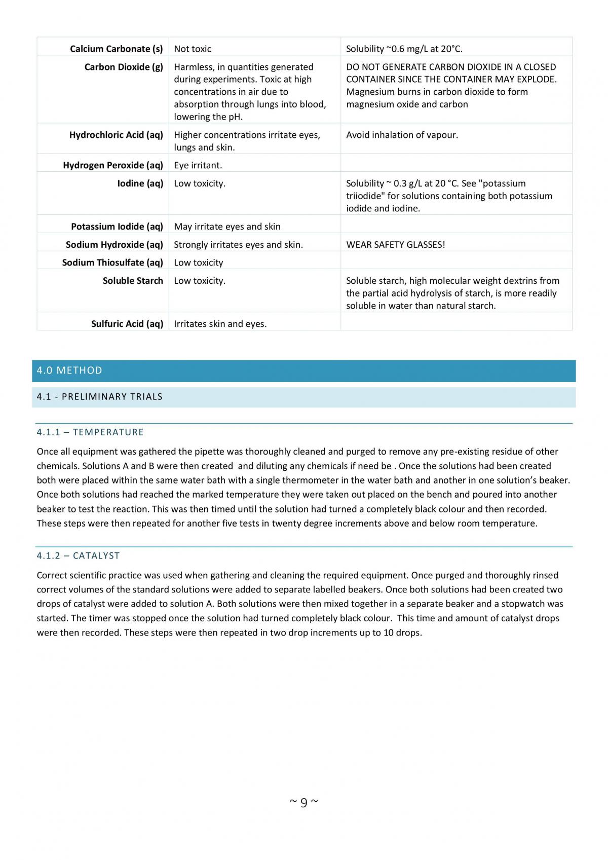 Rates of reactions - Page 1