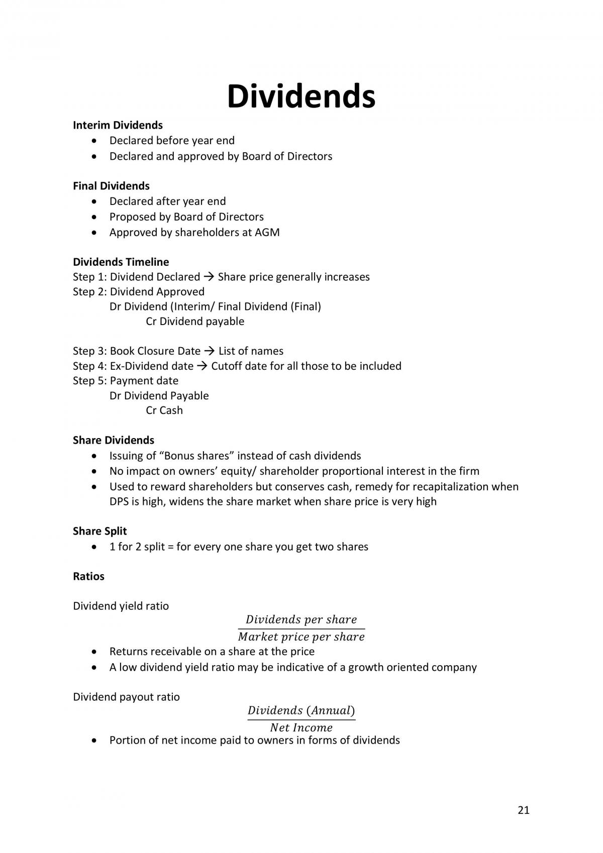 AD1101 Financial Accounting study notes - Page 21