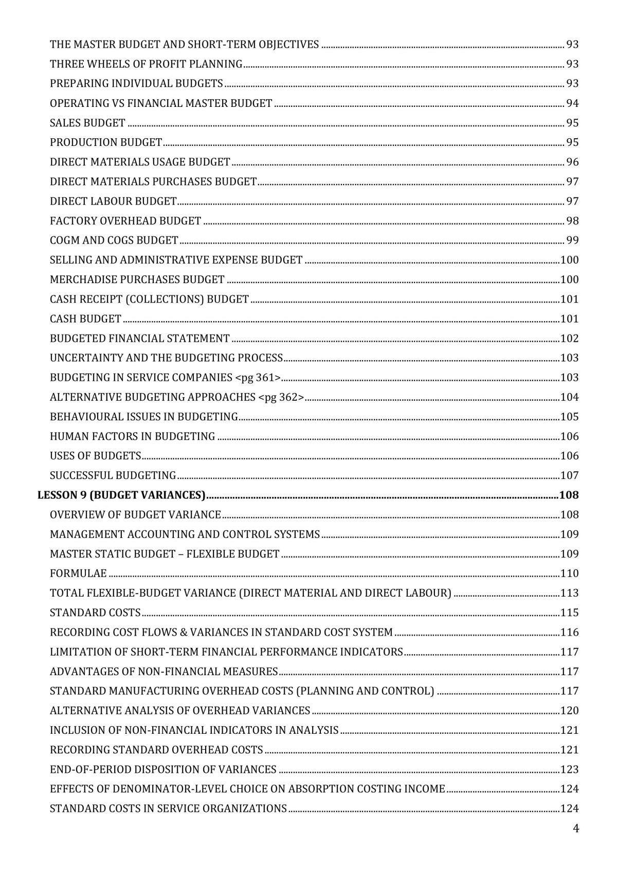 AC2105 Accounting for Decision Making & Control Notes - Page 4