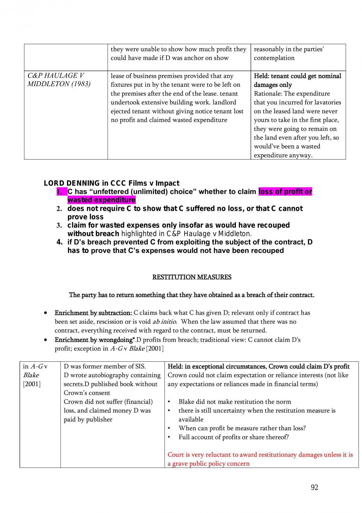 Contract Law theory and cases - Page 92