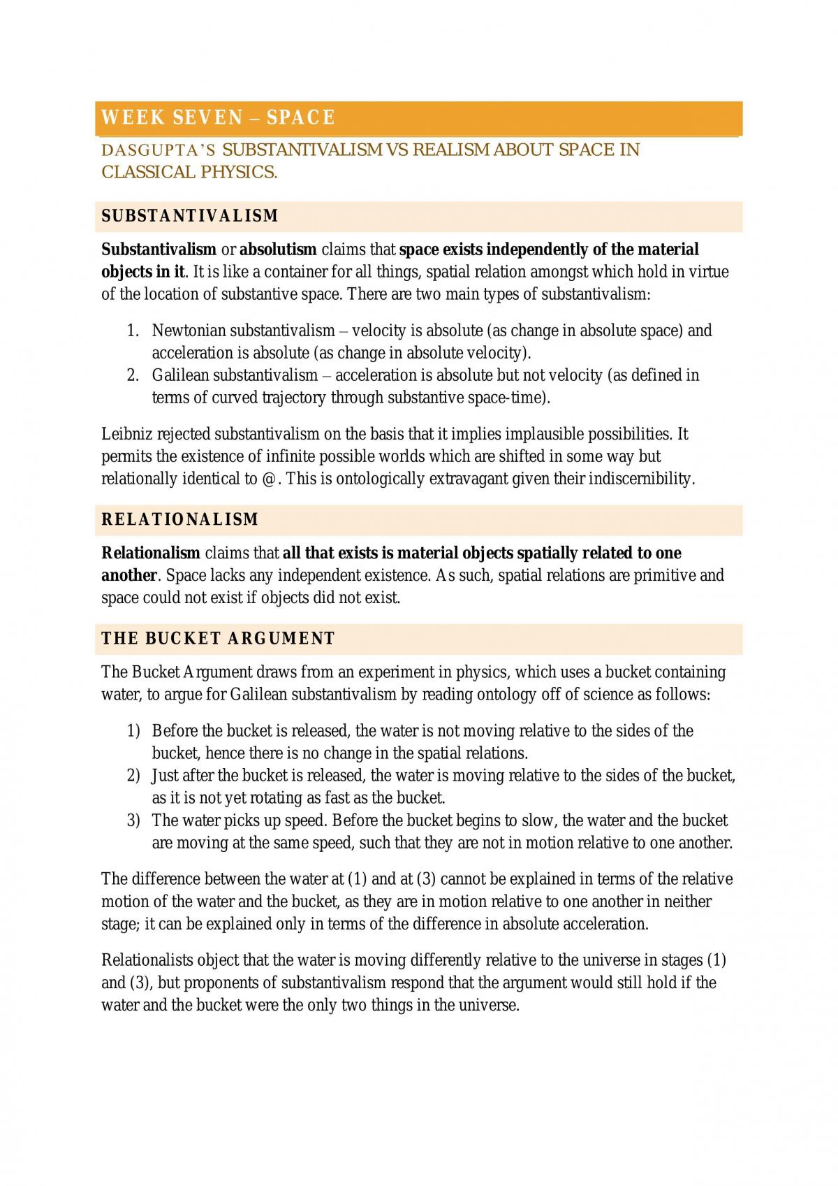UCL PHIL0012 - Metaphysics: Revision Notes - Page 13