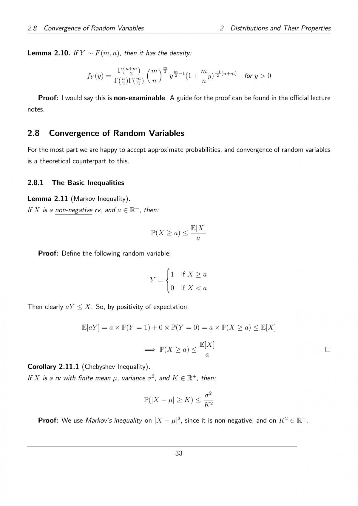 ST220I Introduction to Mathematical Statistics Notes - Page 35