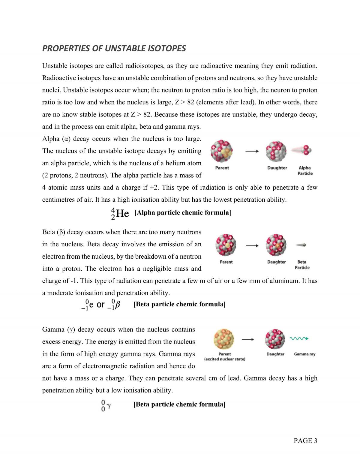 Depth Study - Isotopes and Technetium-99 - Page 4