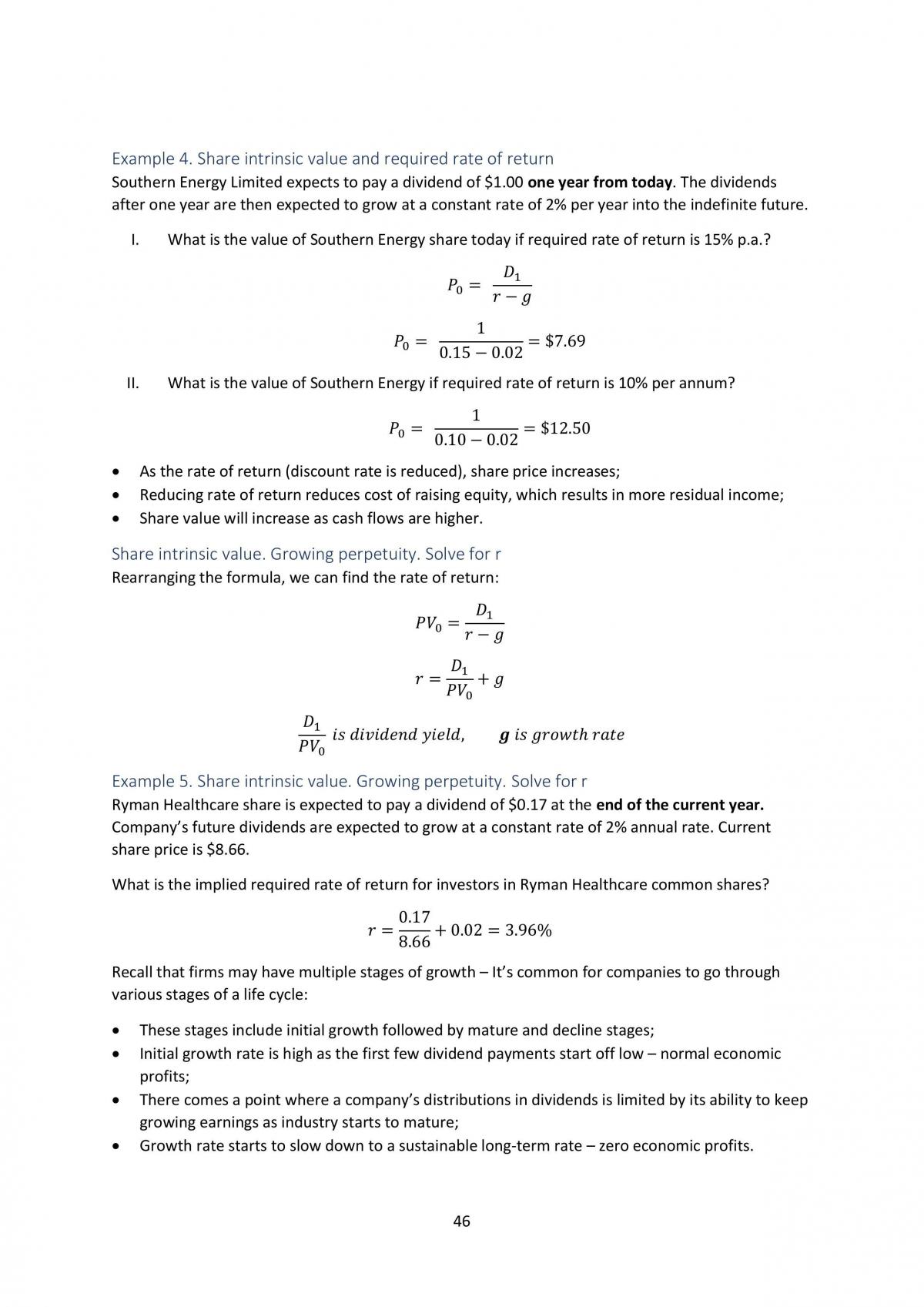 Financial Decision Making BSNS 114 Notes  - Page 46