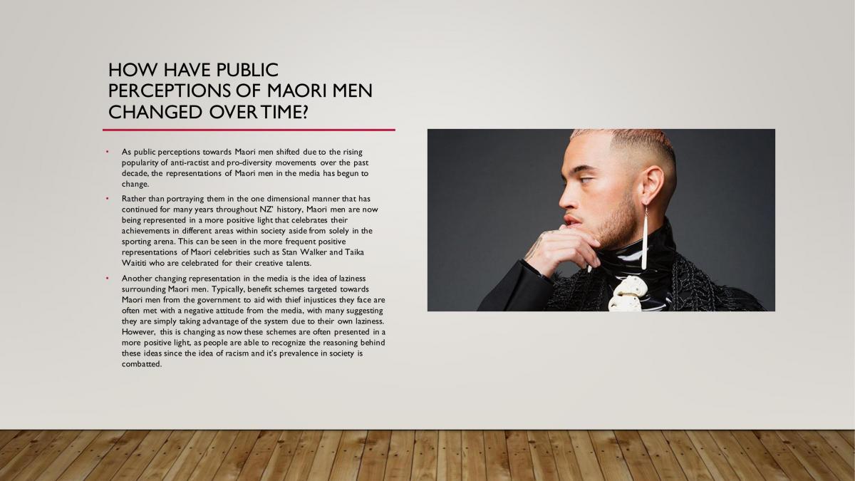 Level 3 Media Studies- Representations (Maori Men) - Page 24
