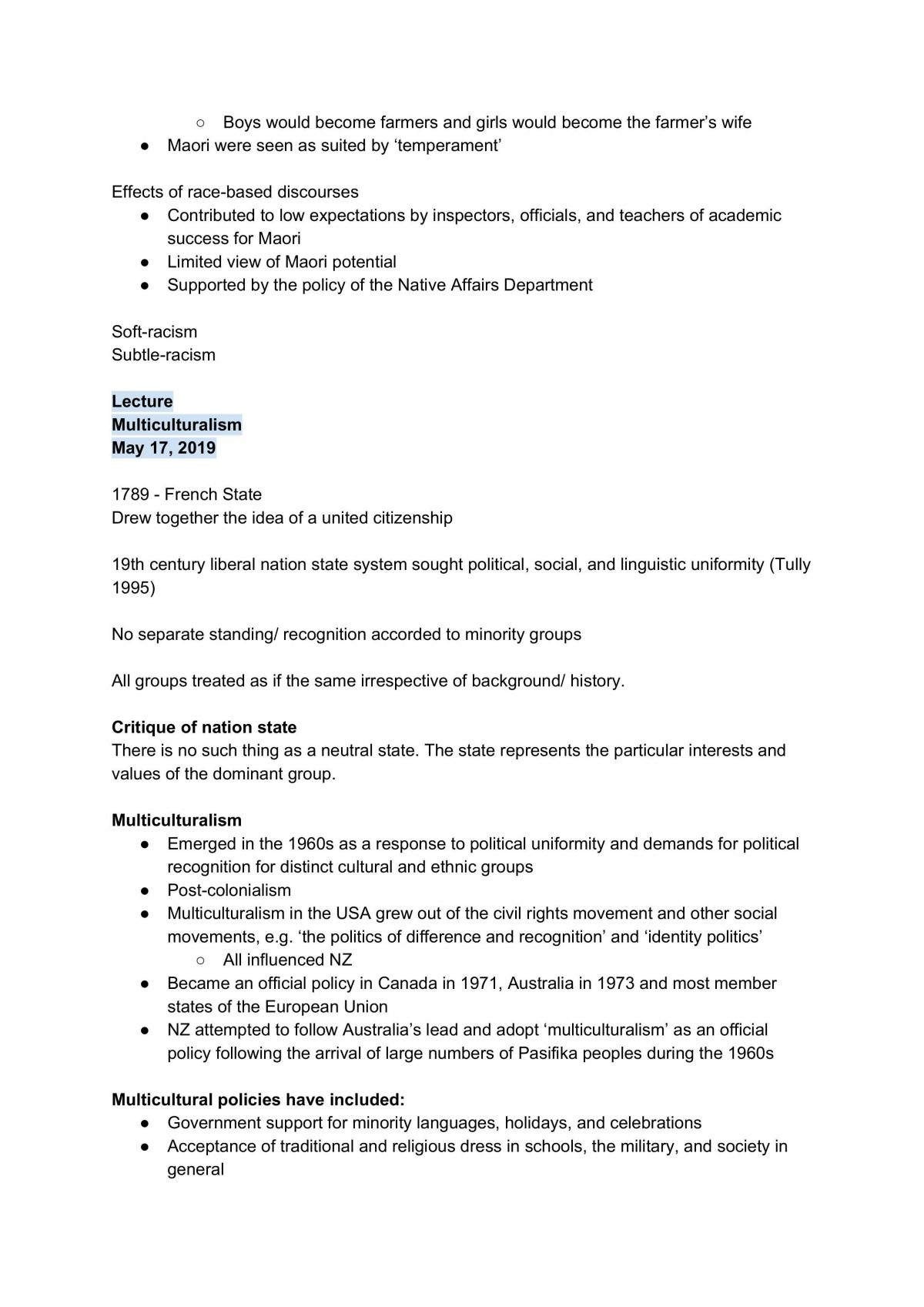 Introduction to Educational Thought - EDUC 116 Notes - Page 37