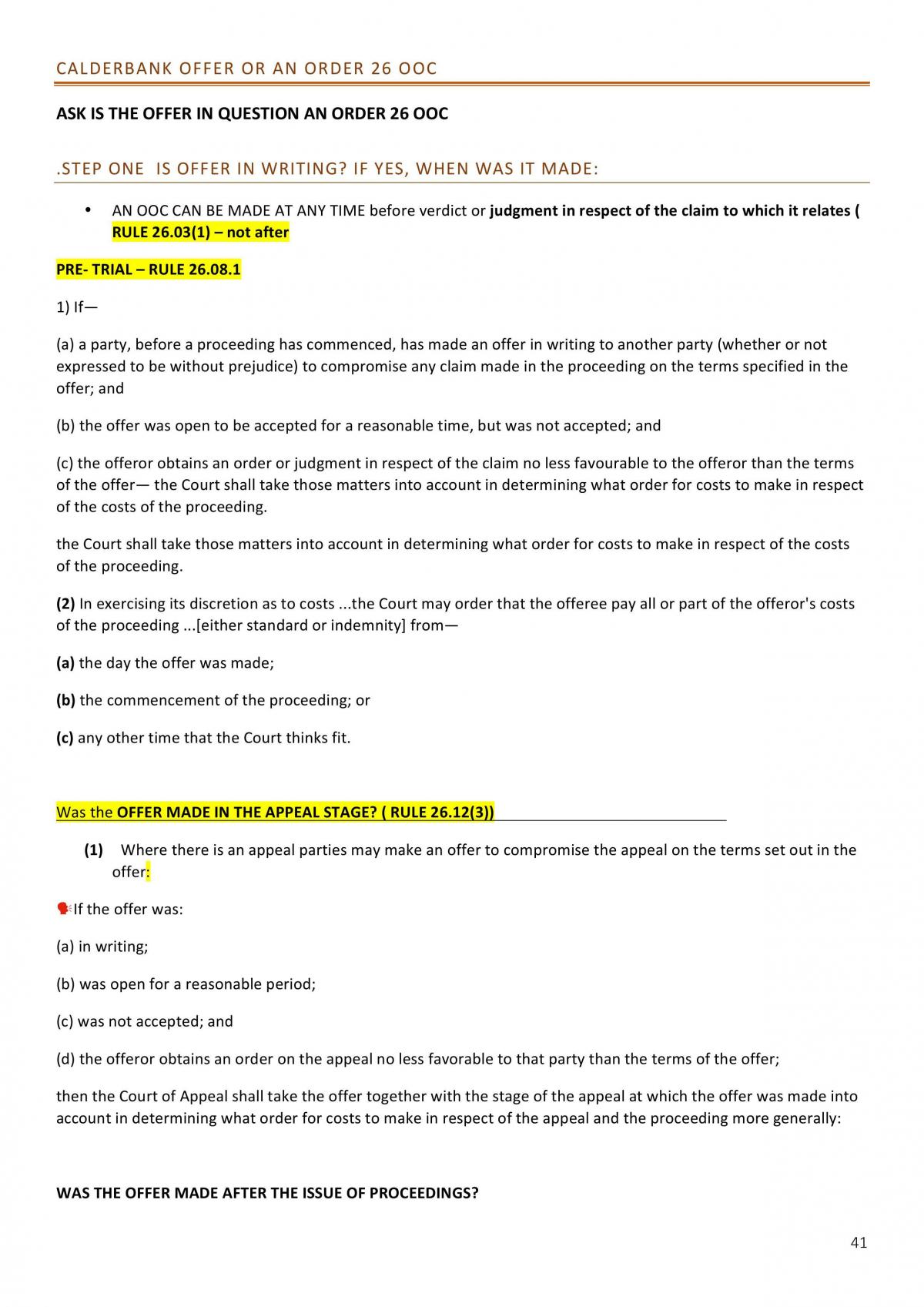 LAW2CIV	Summary Notes / Checklists - Page 41