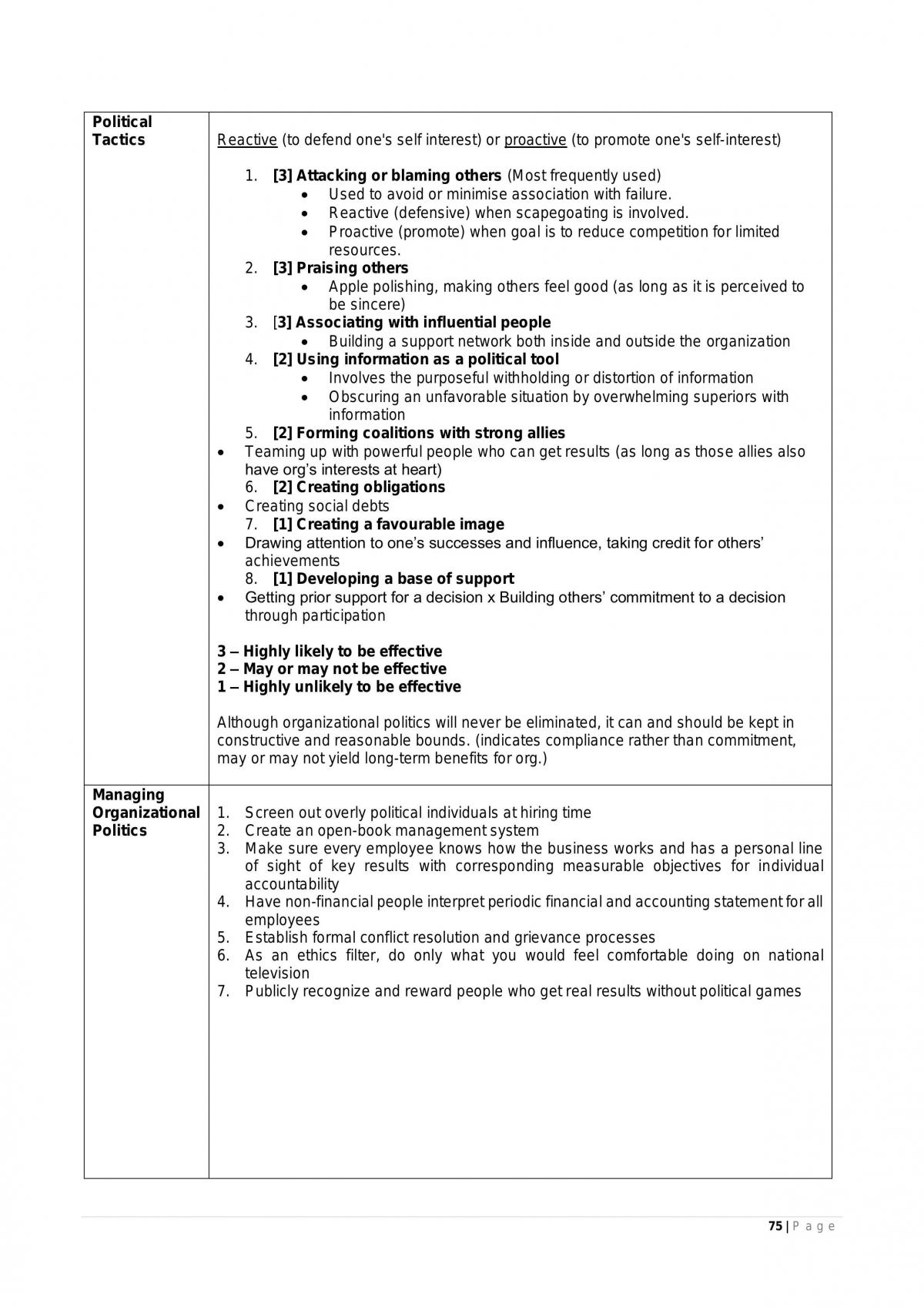 Organizational Behavior and Design Complete Study Notes  - Page 75