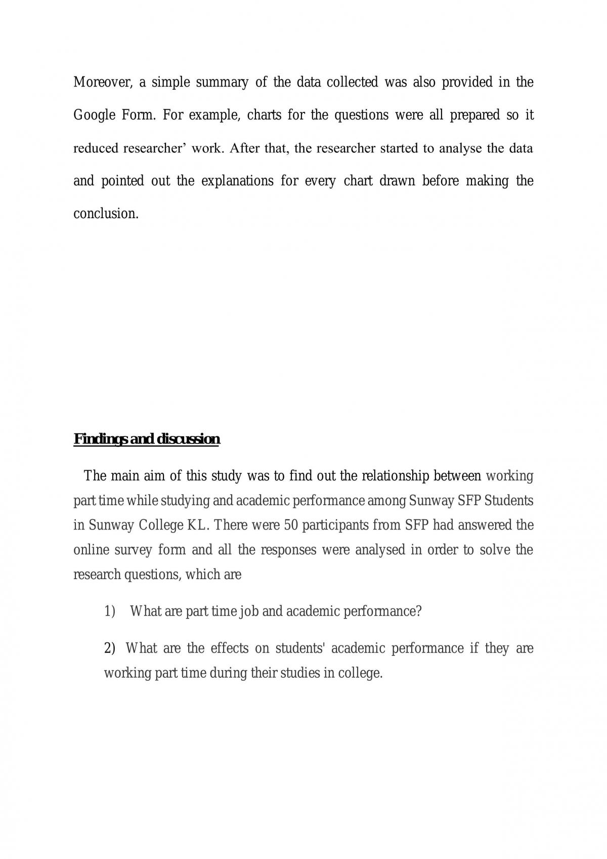 Relationship between working part-time and academic performance - Page 13