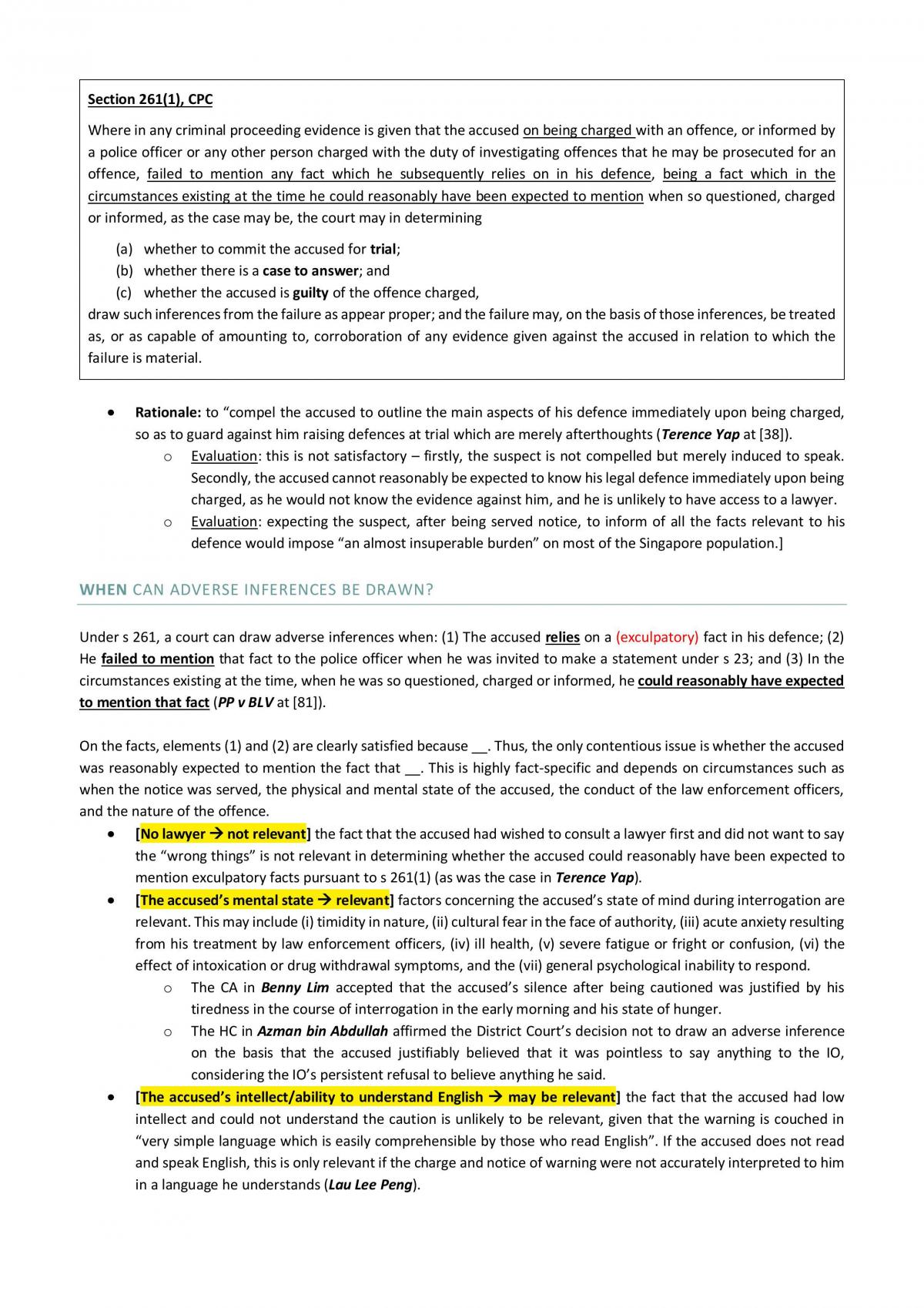 Notes for Evidence Law - Page 98