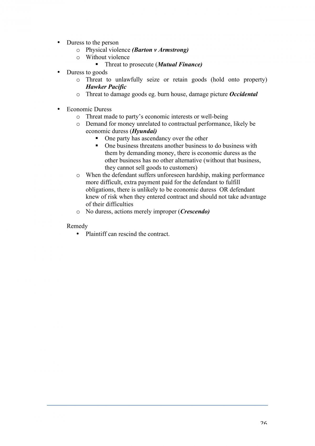 Contract Law Notes  - Page 26