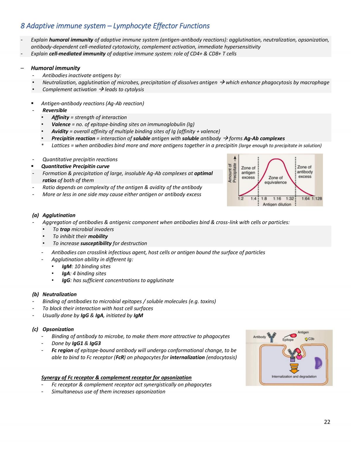 H&I Immunology Complete Notes - Page 22