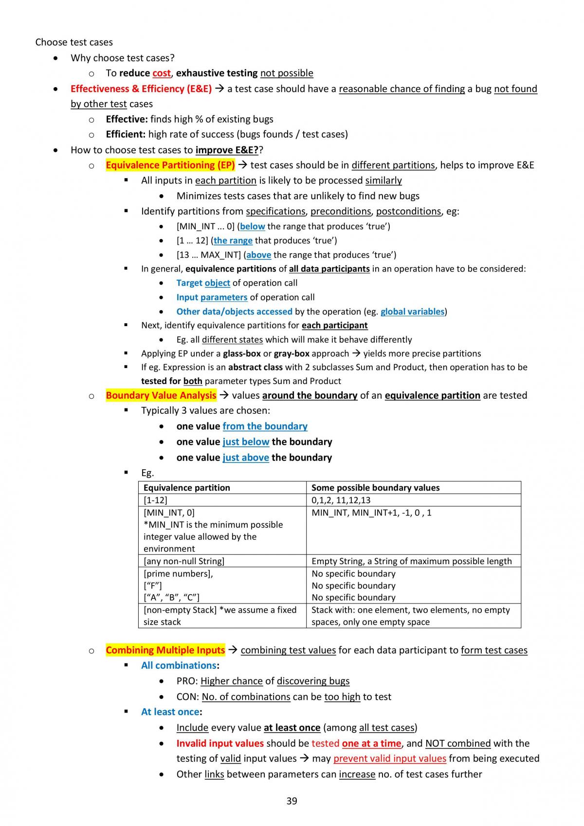 Exam Study Notes for CS2103 - Software Engineering - Page 40