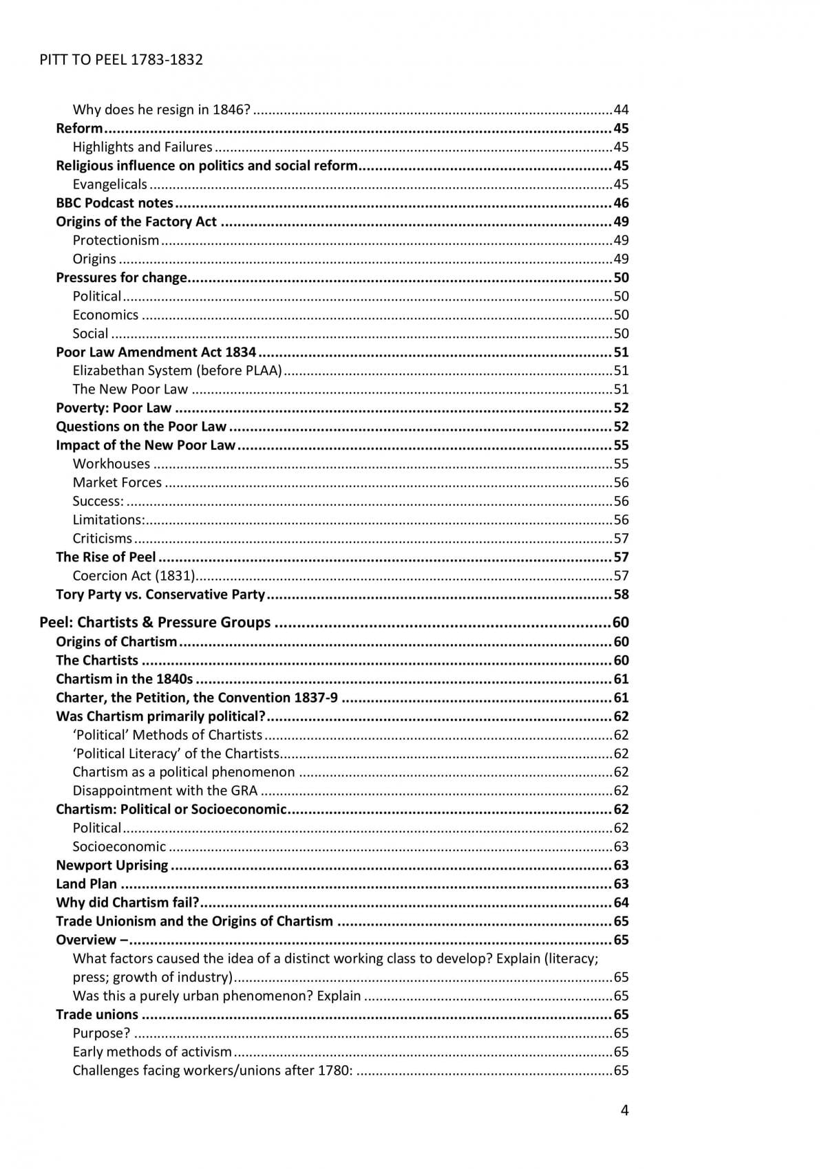 From Pitt to Peel Notes - Page 4