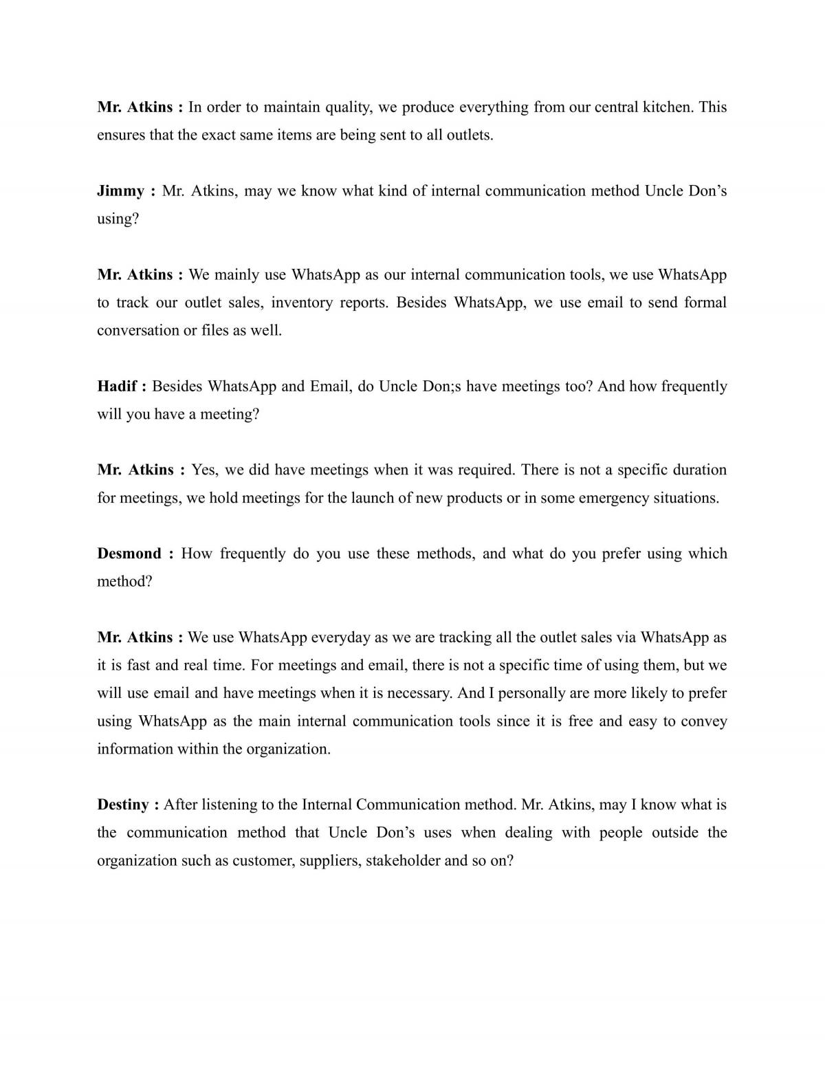 Research about Uncle Don's Communication Method  - Page 26