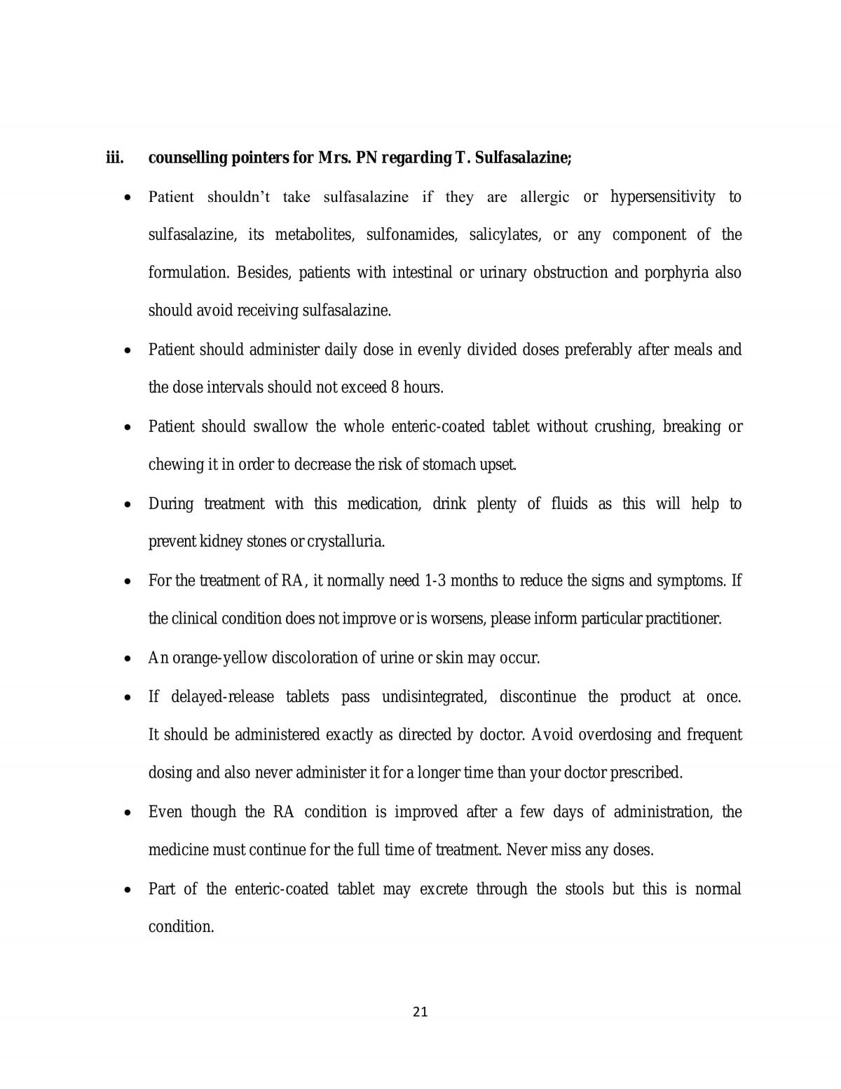Peripheral Nervous System & Pharmacotherapy Case Study Report - Page 21