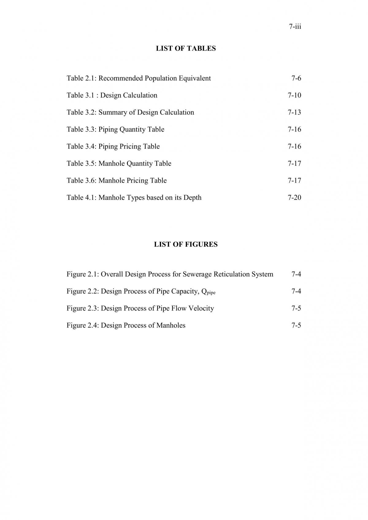 Volume 7: Sewerage Reticulation System - Page 4