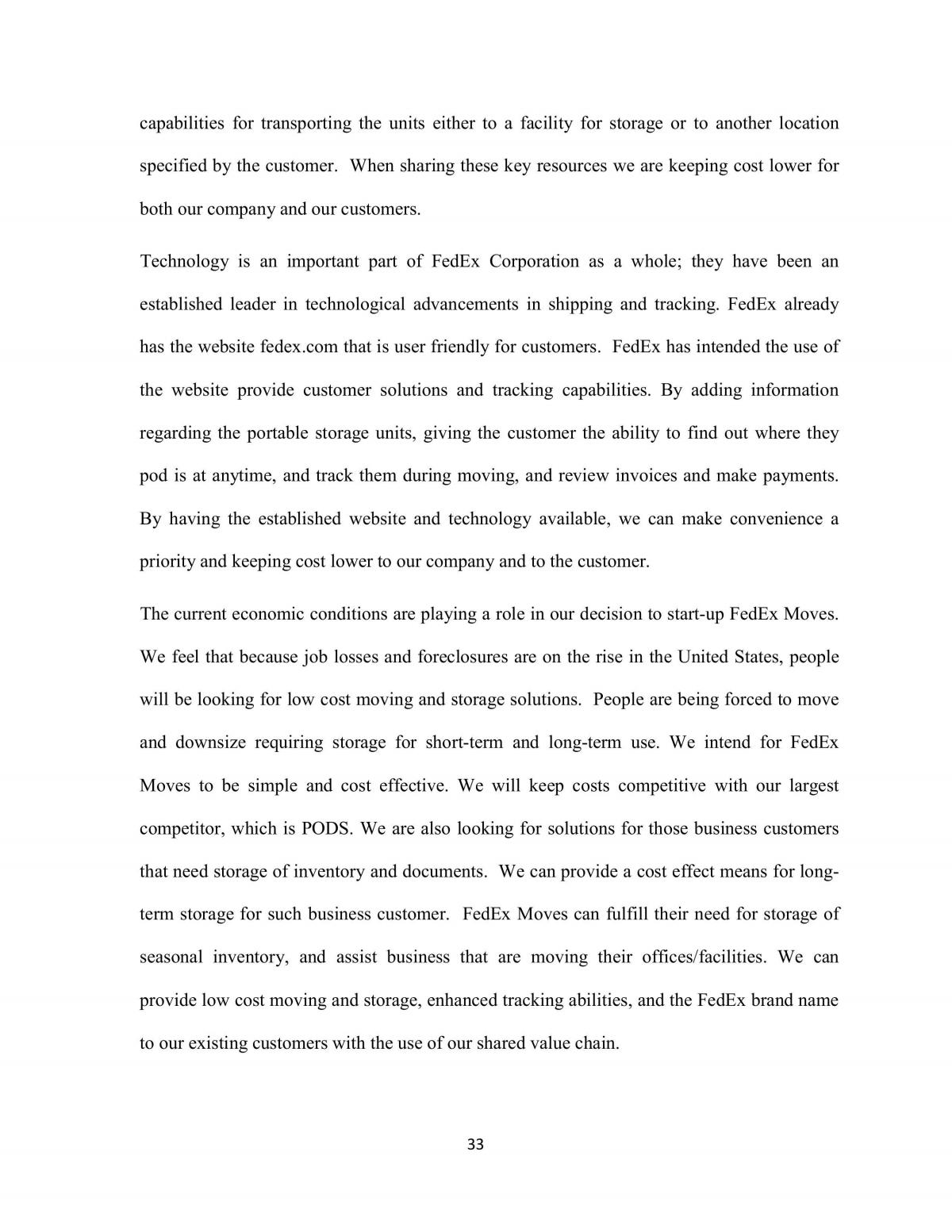 Analysis of  FedEx  - Page 33