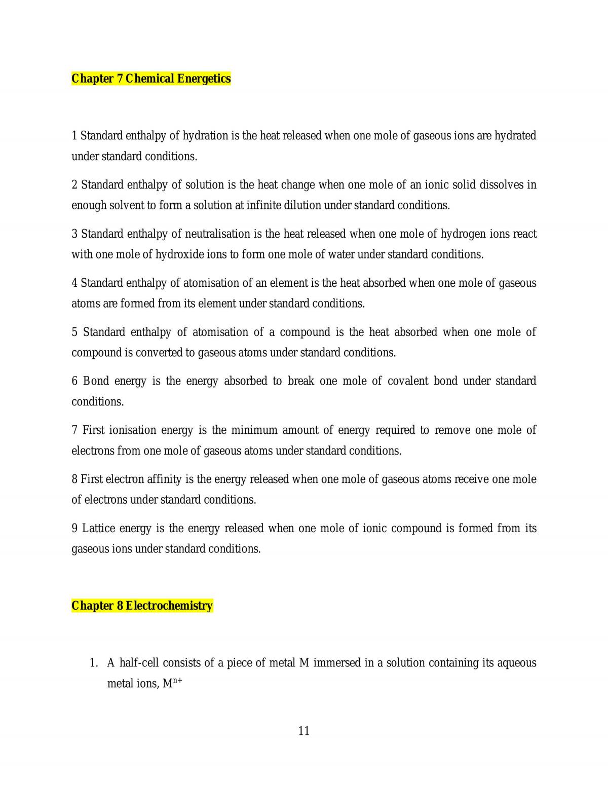 Chemistry Study Notes - Page 11