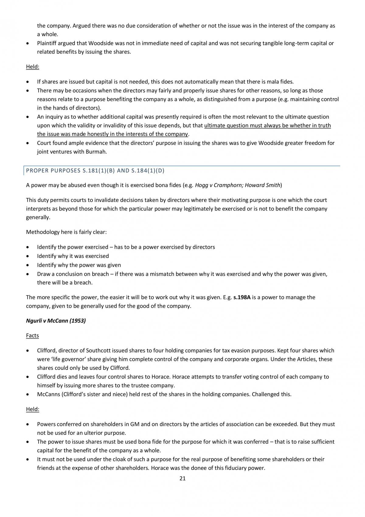 Corporate Law Complete Notes - Page 21