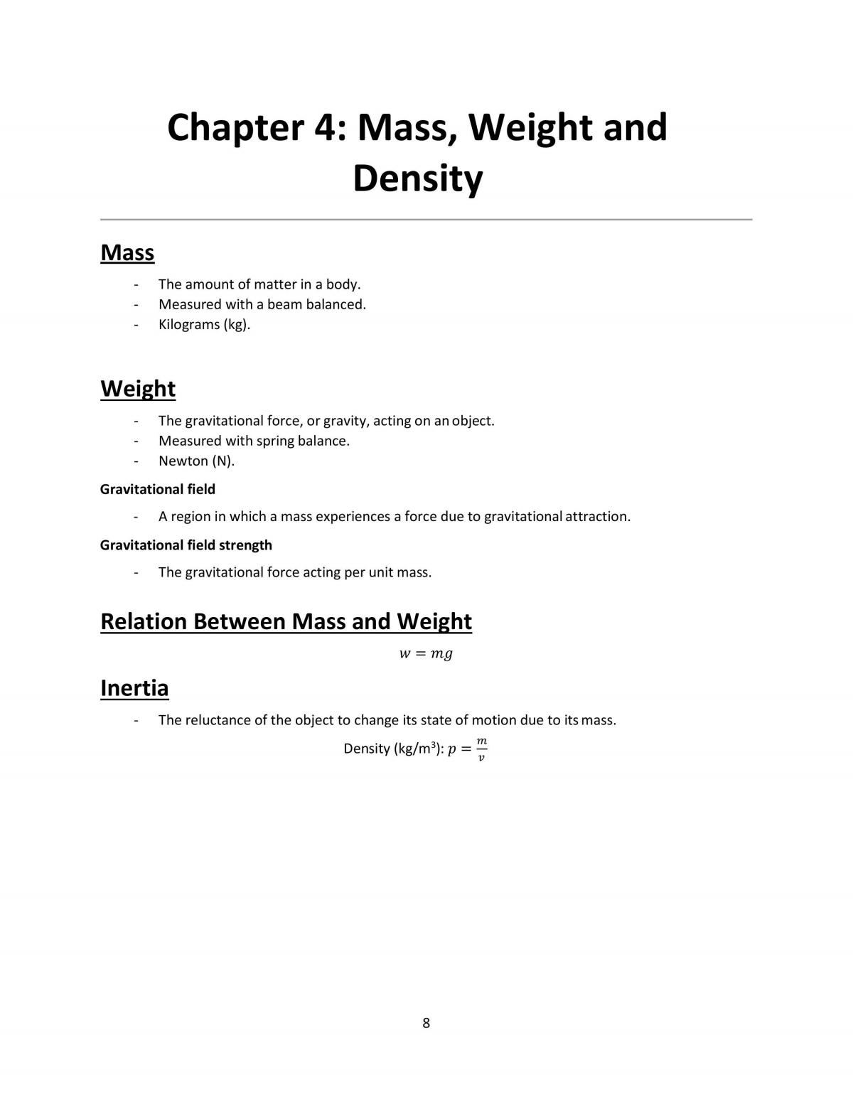 H1 Physics Revision Deck - Page 8