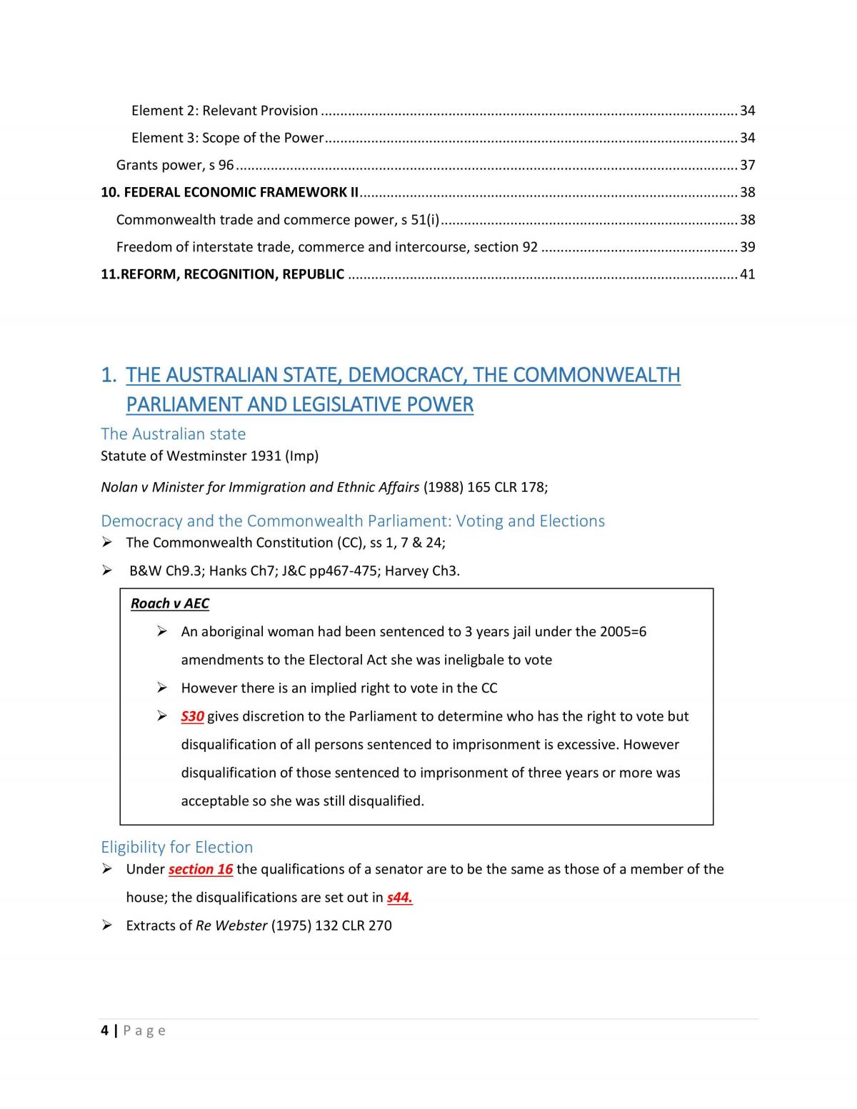 Federal Constitutional Law Exam Notes - Page 4